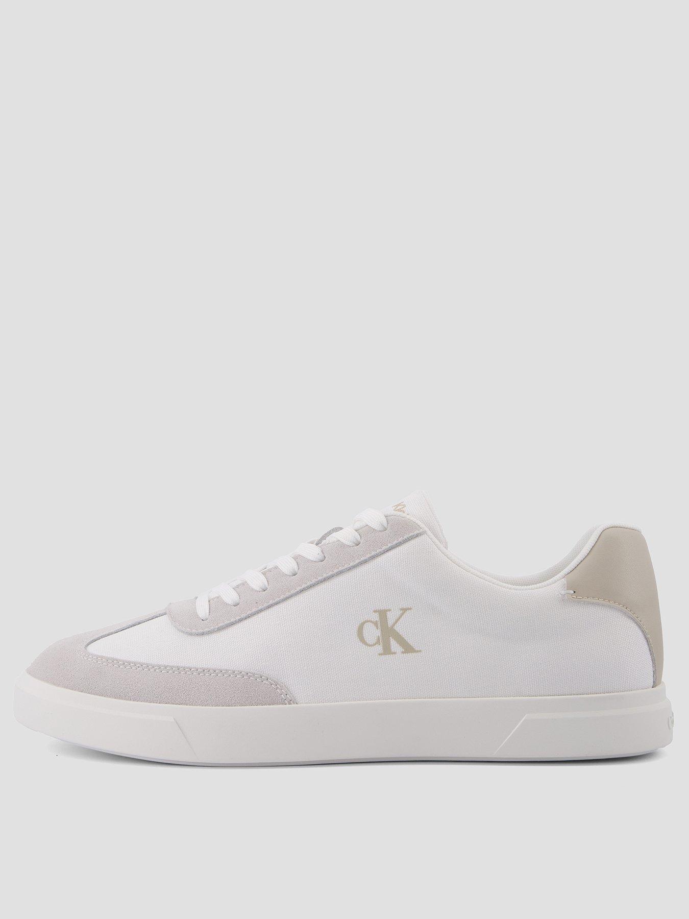 Image 1 of 7 of Calvin Klein Low Profile Cupsole Trainers - White