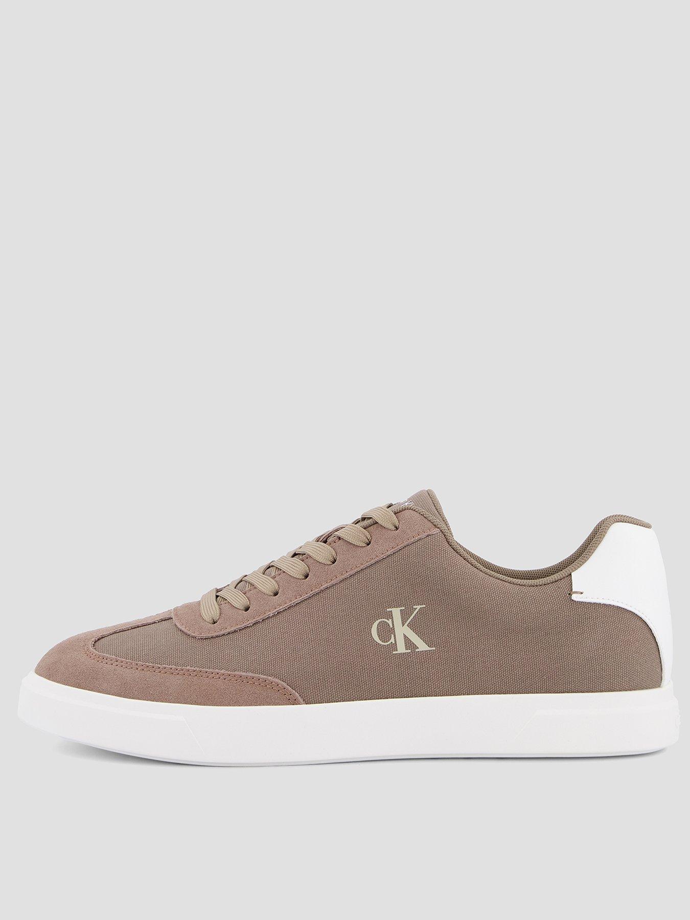 Image 1 of 7 of Calvin Klein Low Profile Cupsole Trainers - Beige