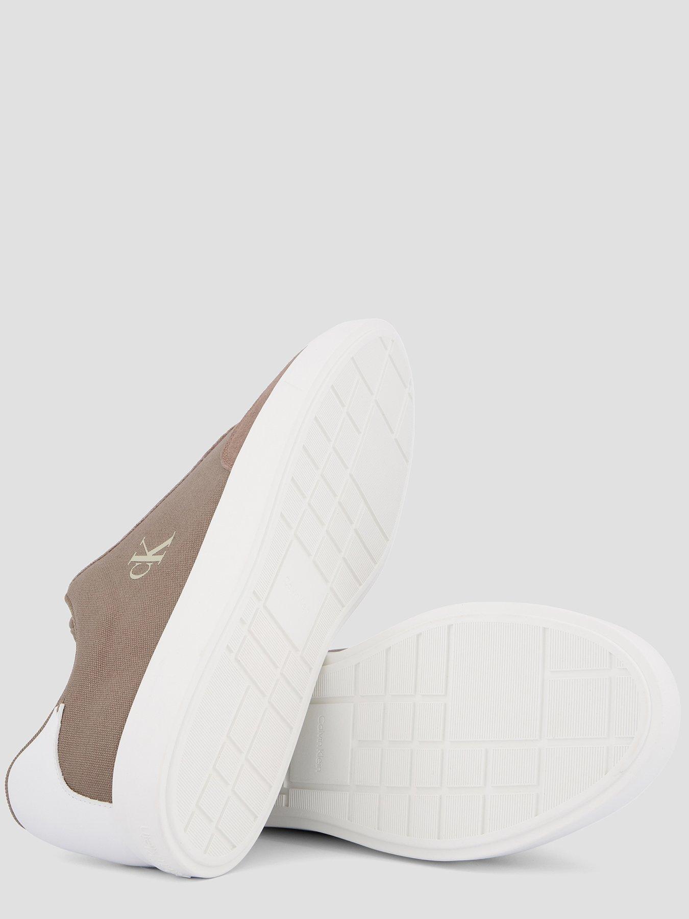 Image 4 of 7 of Calvin Klein Low Profile Cupsole Trainers - Beige