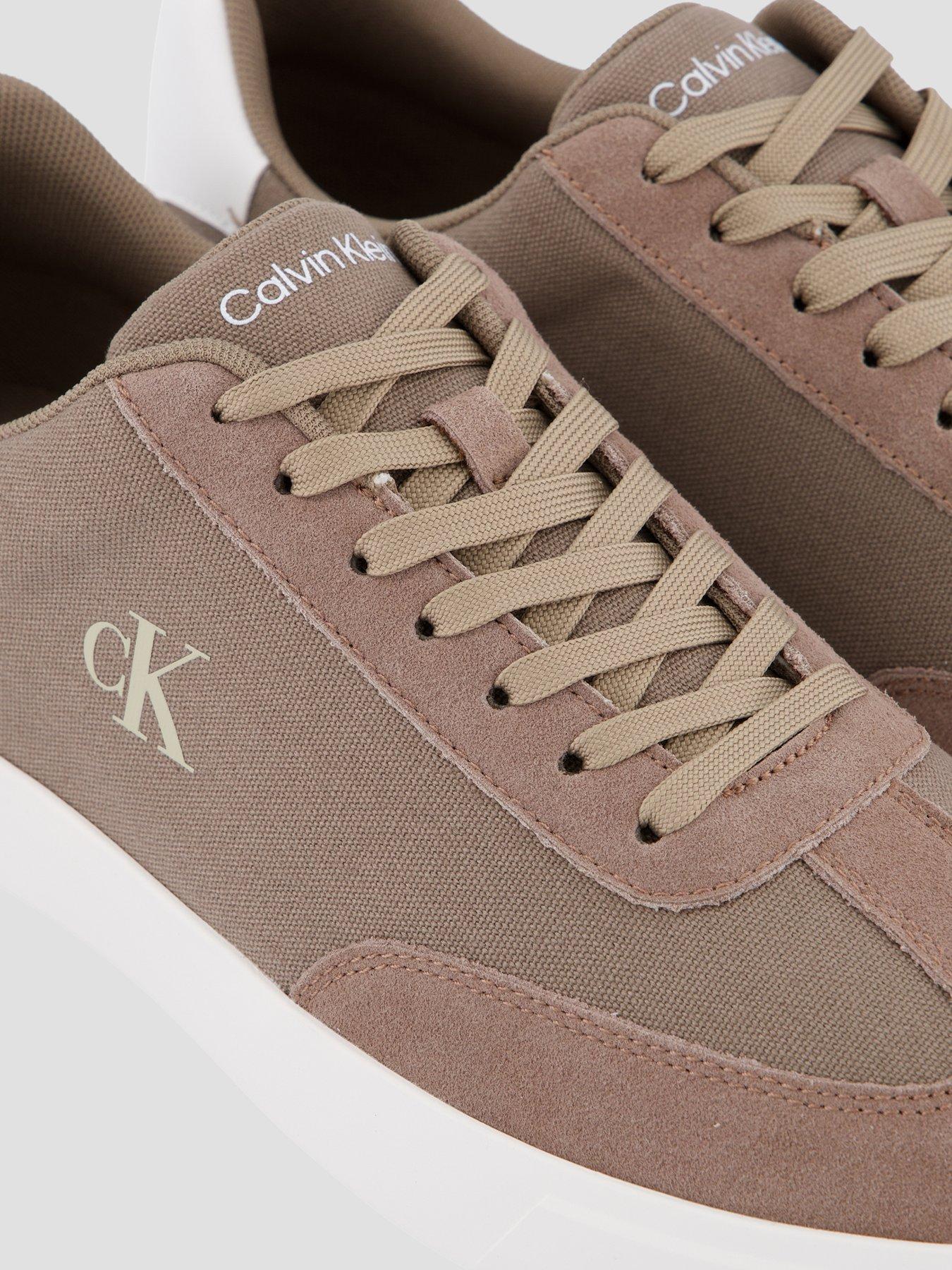 Image 5 of 7 of Calvin Klein Low Profile Cupsole Trainers - Beige