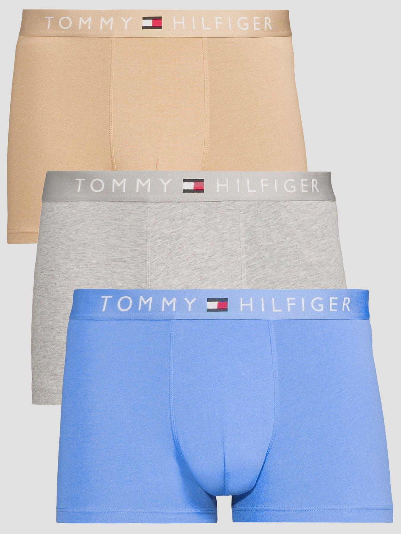 Tommy Hilfiger 3 Pack Everyday Essentials Trunks, Assorted, Size M, Men