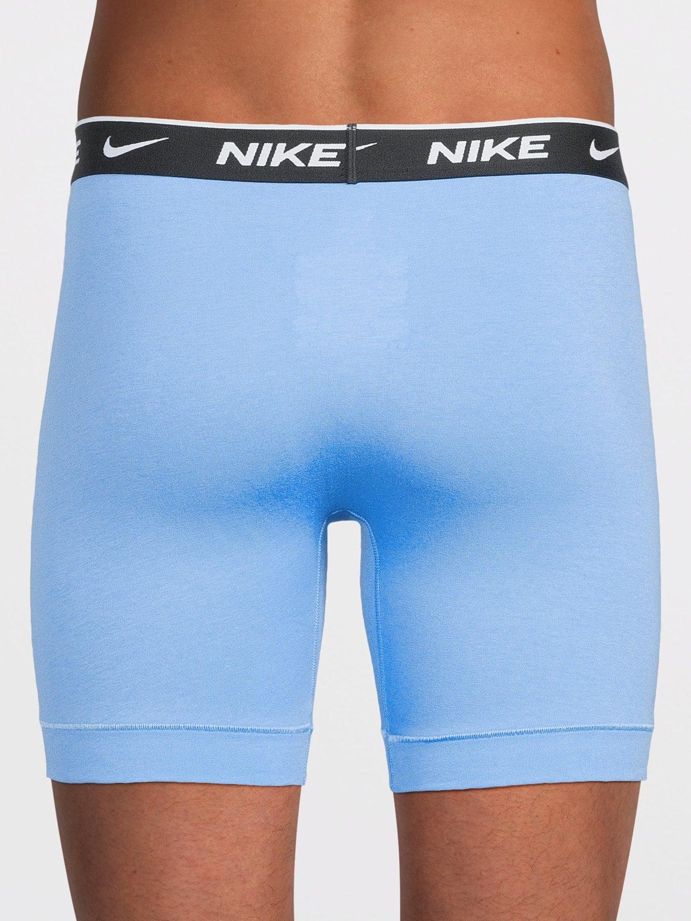 Image 3 of 4 of Nike Cotton Stretch 3 Pack Boxer Brief - Black/multi