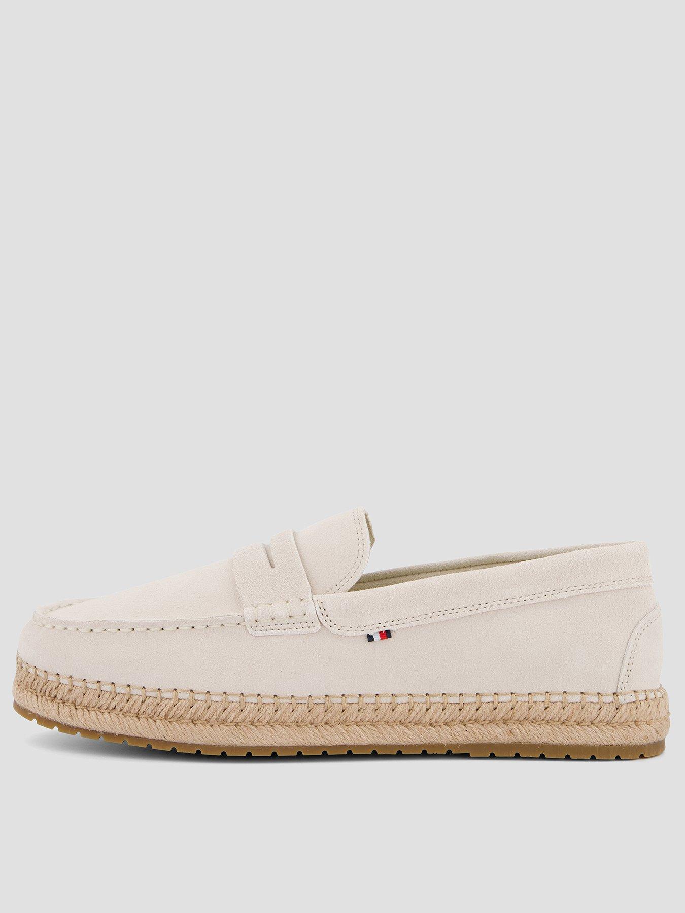 Image 1 of 7 of Tommy Hilfiger Flexible Suede Espadrille - Beige
