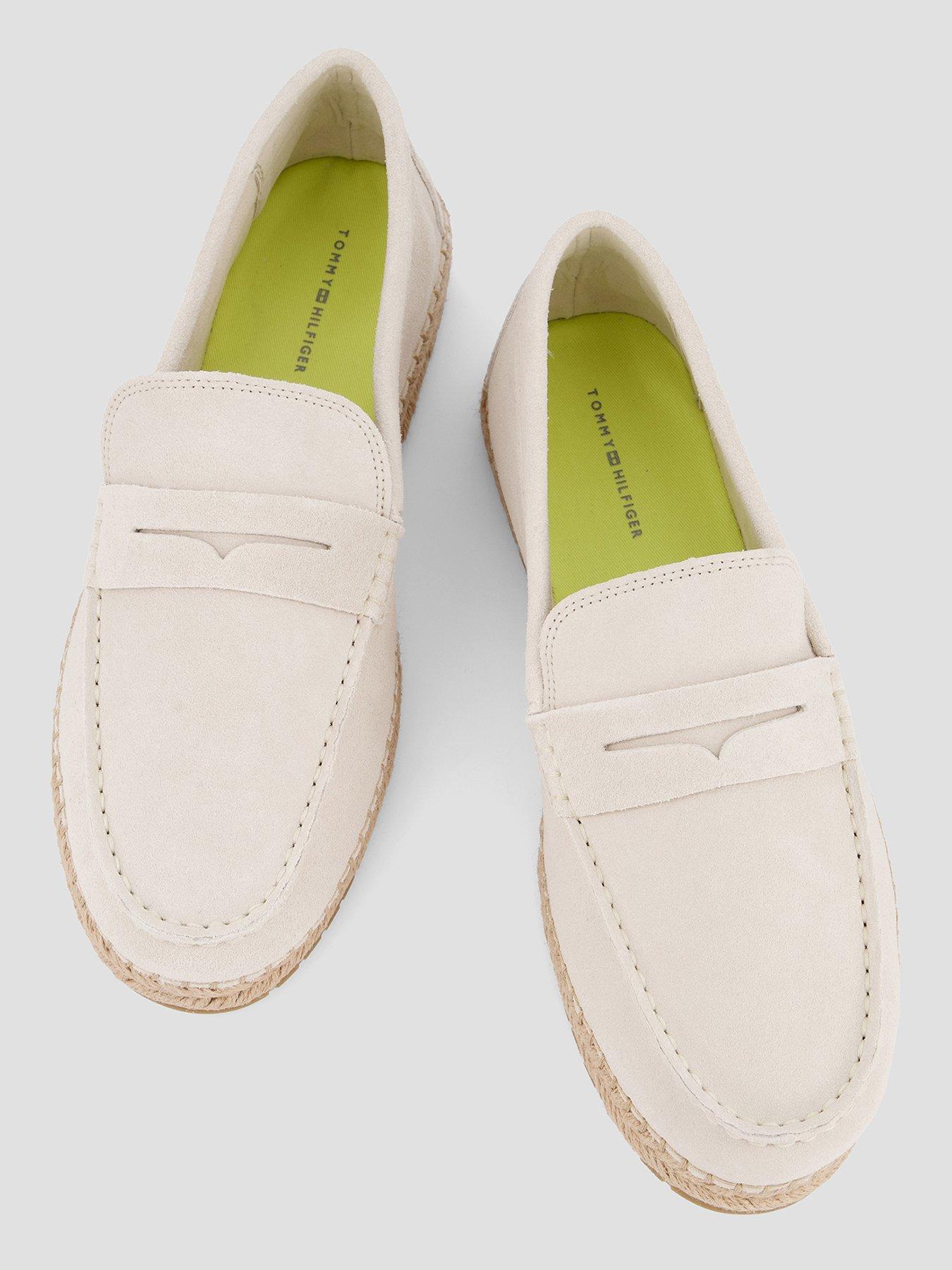 Image 3 of 7 of Tommy Hilfiger Flexible Suede Espadrille - Beige
