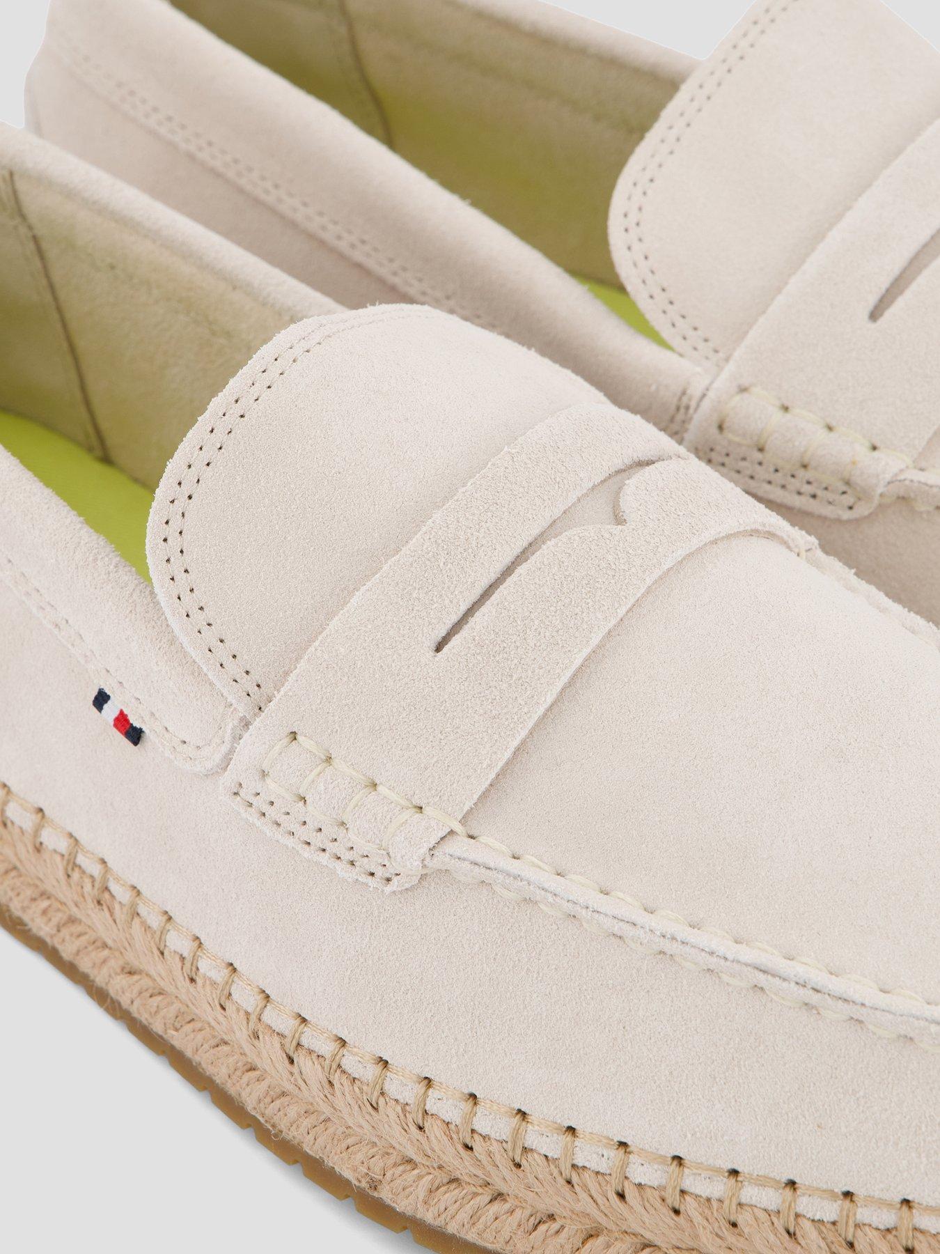 Image 5 of 7 of Tommy Hilfiger Flexible Suede Espadrille - Beige