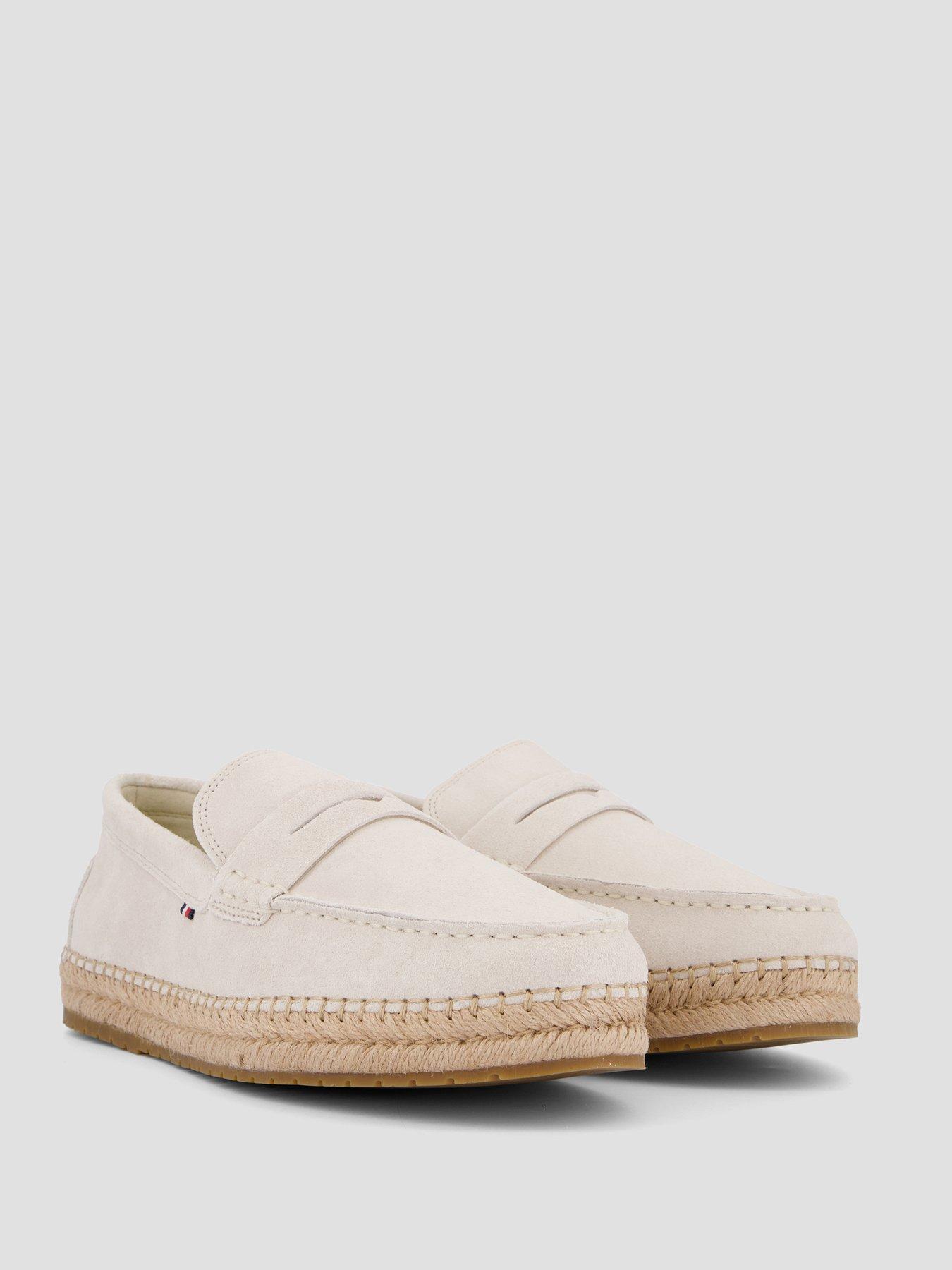 Image 6 of 7 of Tommy Hilfiger Flexible Suede Espadrille - Beige