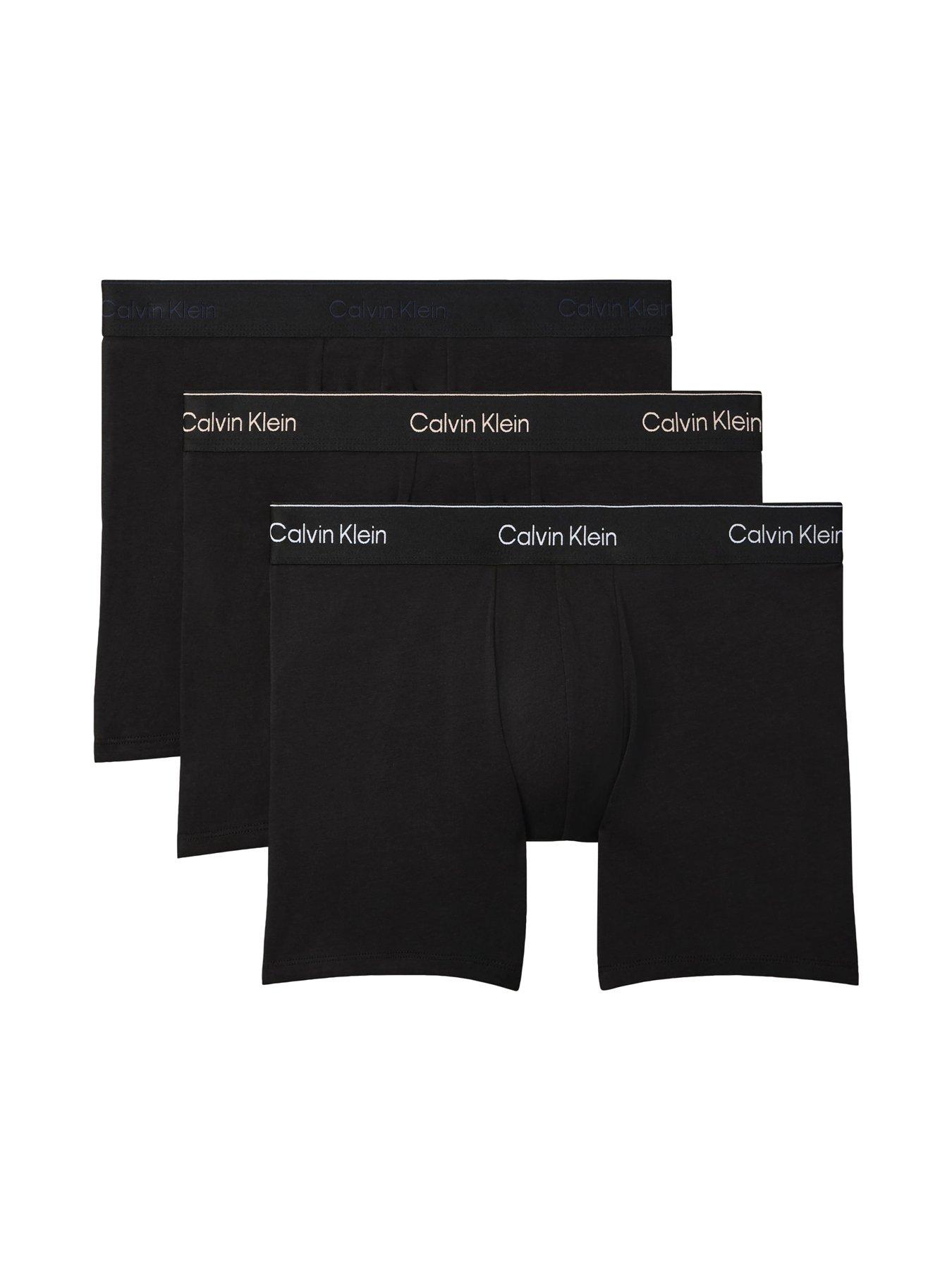 Calvin Klein Underwear Icon Cotton Stretch 3 Pack Boxer Brief - Black