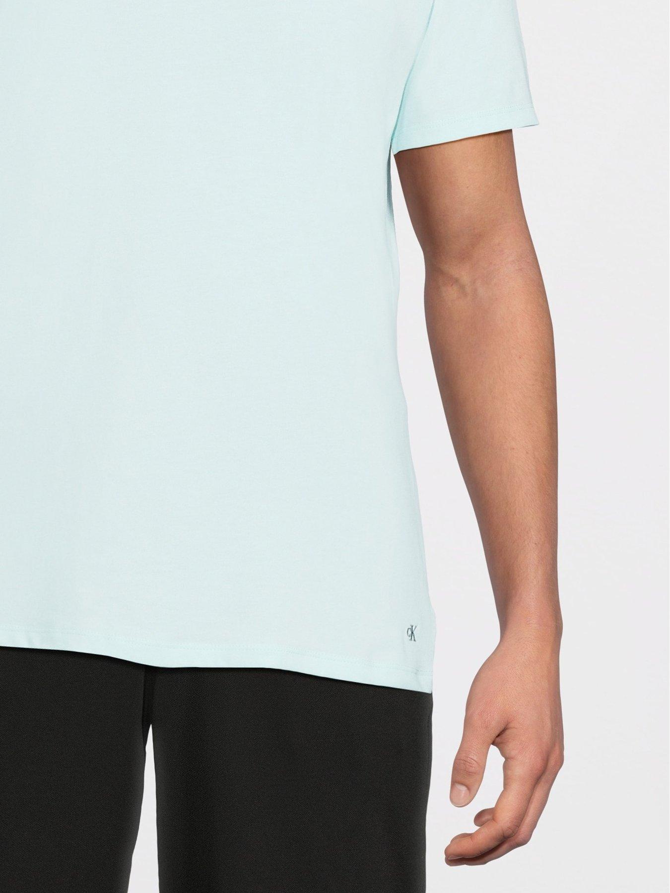 Image 5 of 6 of Calvin Klein Loungewear 3 Pack Microfibre T-Shirts - Assorted