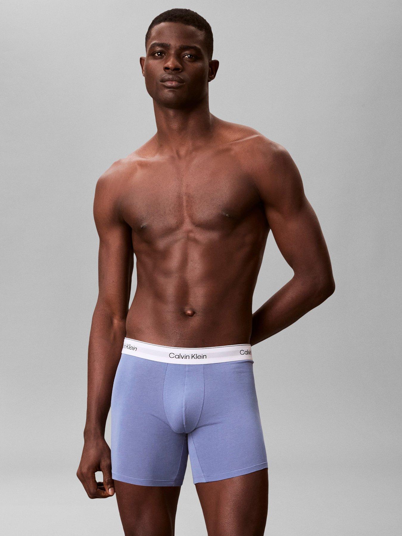 Image 2 of 5 of Calvin Klein Underwear Icon Cotton Stretch 3 Pack Boxer Brief - Assorted