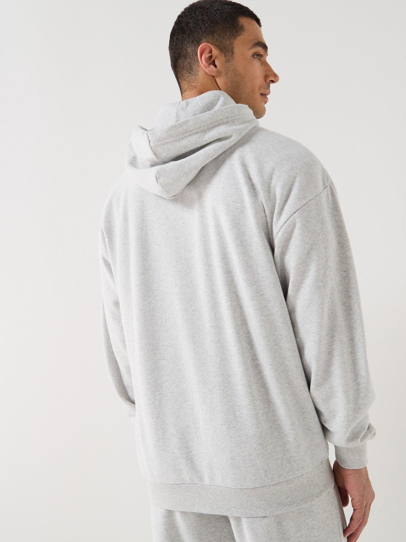 Image 2 of 5 of Tommy Hilfiger Arm Logo Full Zip Loungewear Hoodie - Light Grey