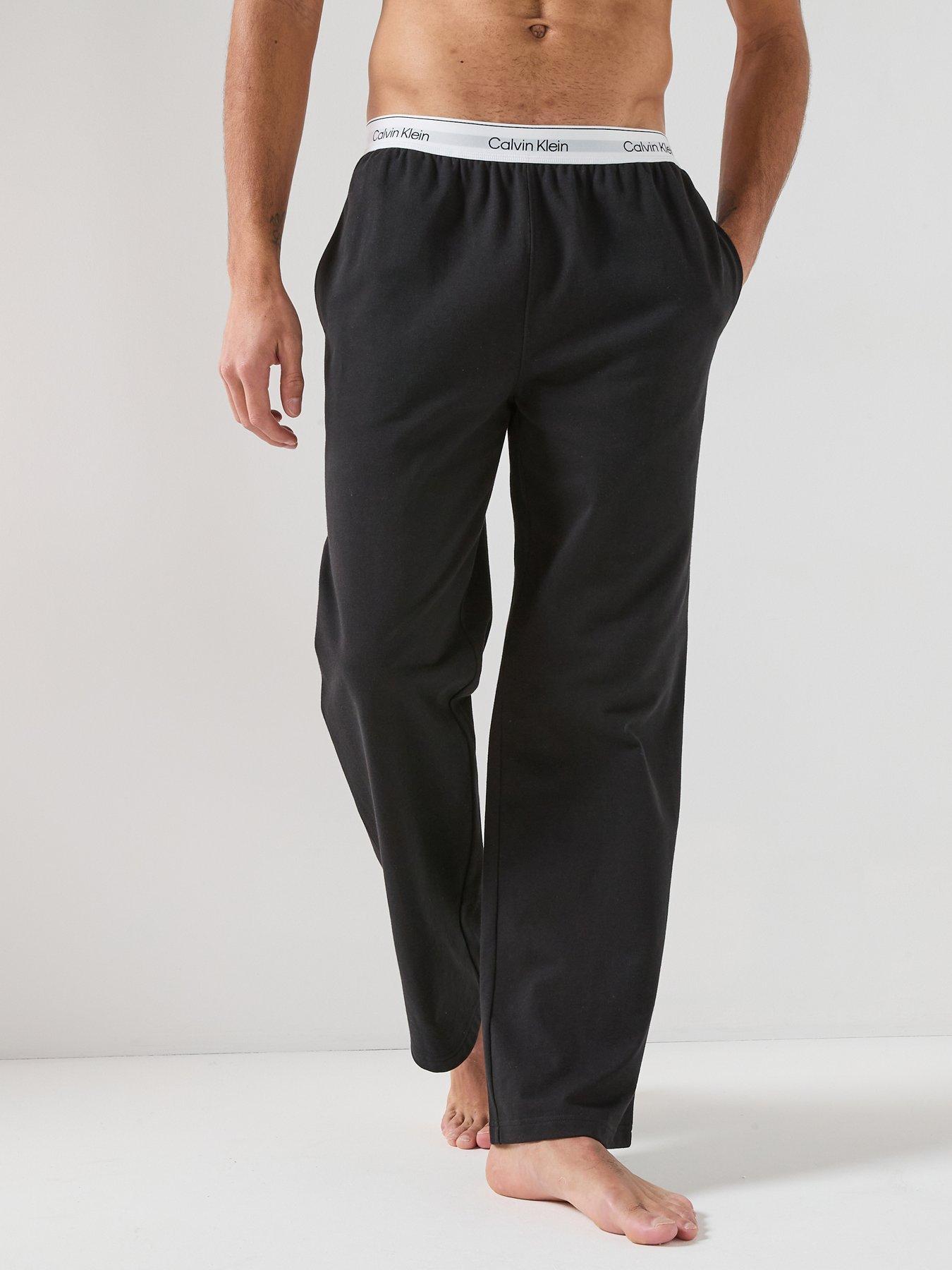 Image 1 of 6 of Calvin Klein Loungewear Icon Sleep Bottoms - Black