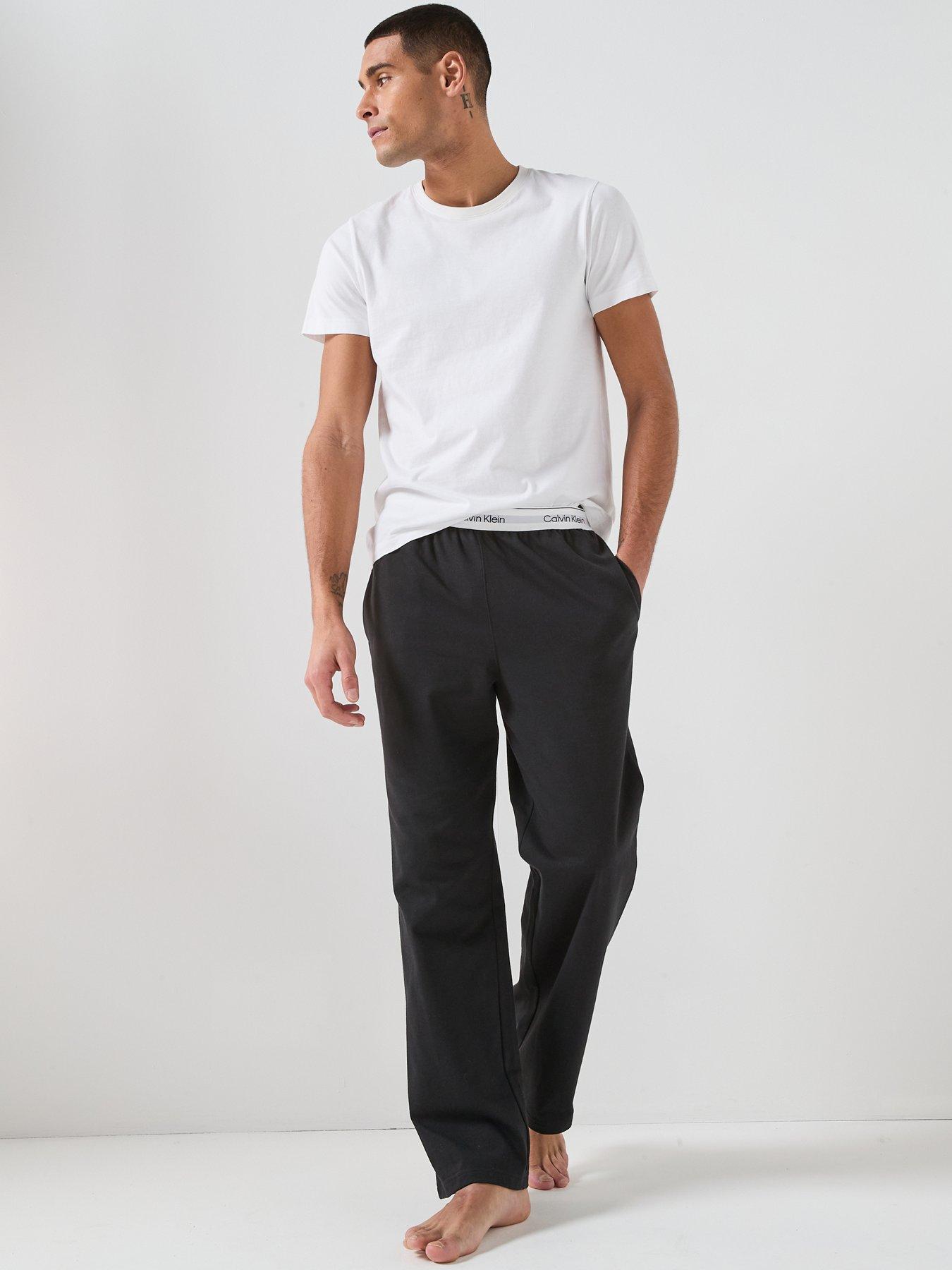 Image 3 of 6 of Calvin Klein Loungewear Icon Sleep Bottoms - Black