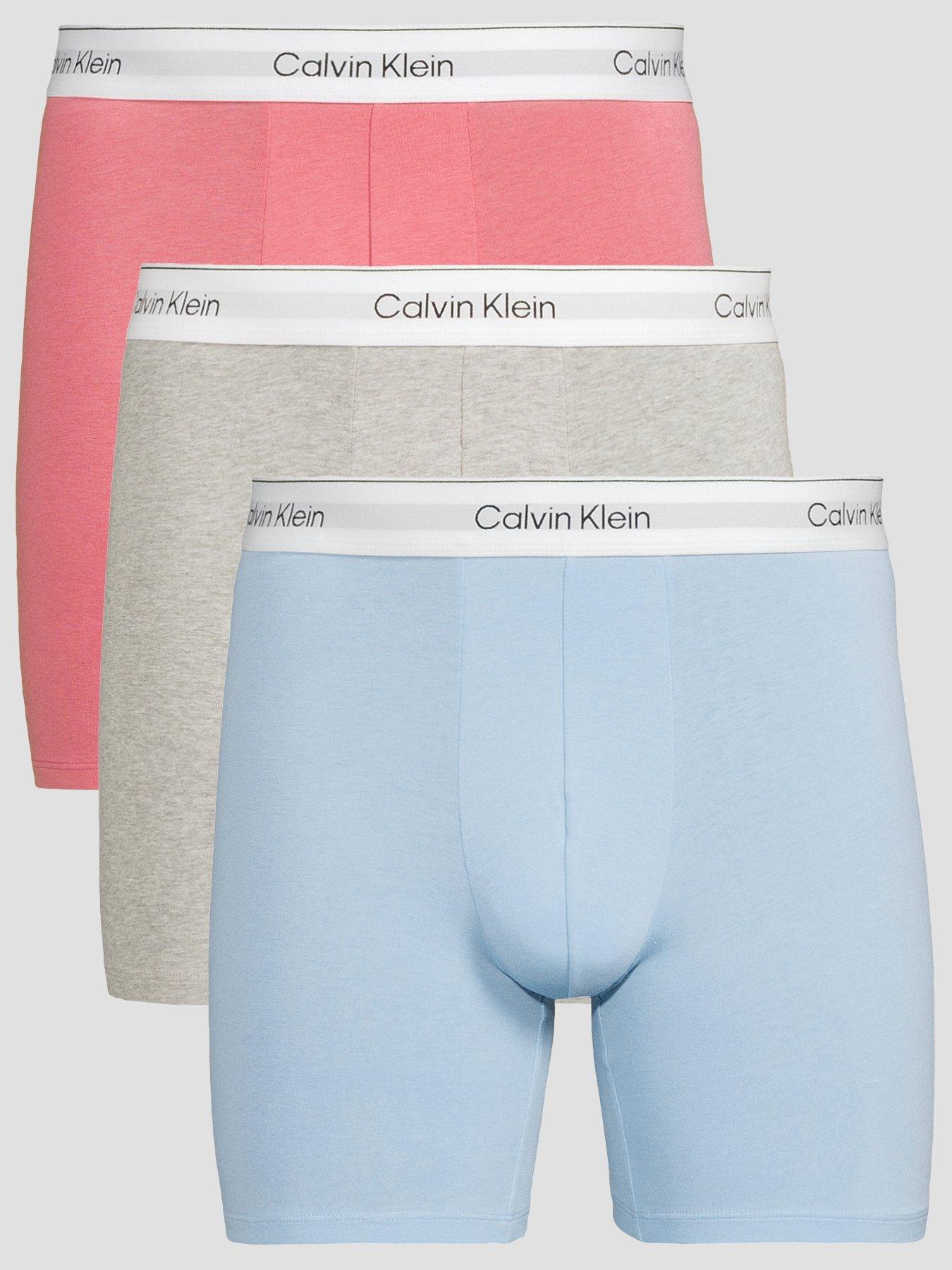 Image 1 of 3 of Calvin Klein Underwear Icon Cotton Stretch 3 Pack Boxer Brief - Assorted