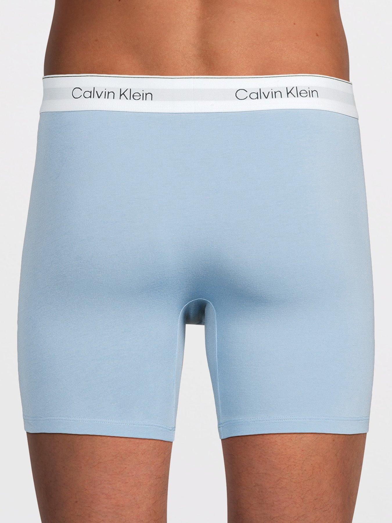Image 3 of 3 of Calvin Klein Underwear Icon Cotton Stretch 3 Pack Boxer Brief - Assorted