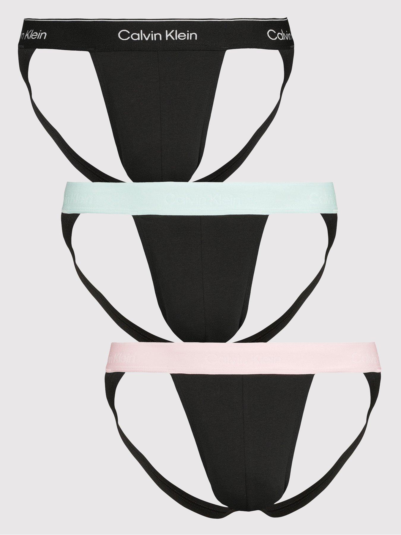 Calvin Klein Underwear Icon Cotton Stretch Jockstrap Briefs - Black