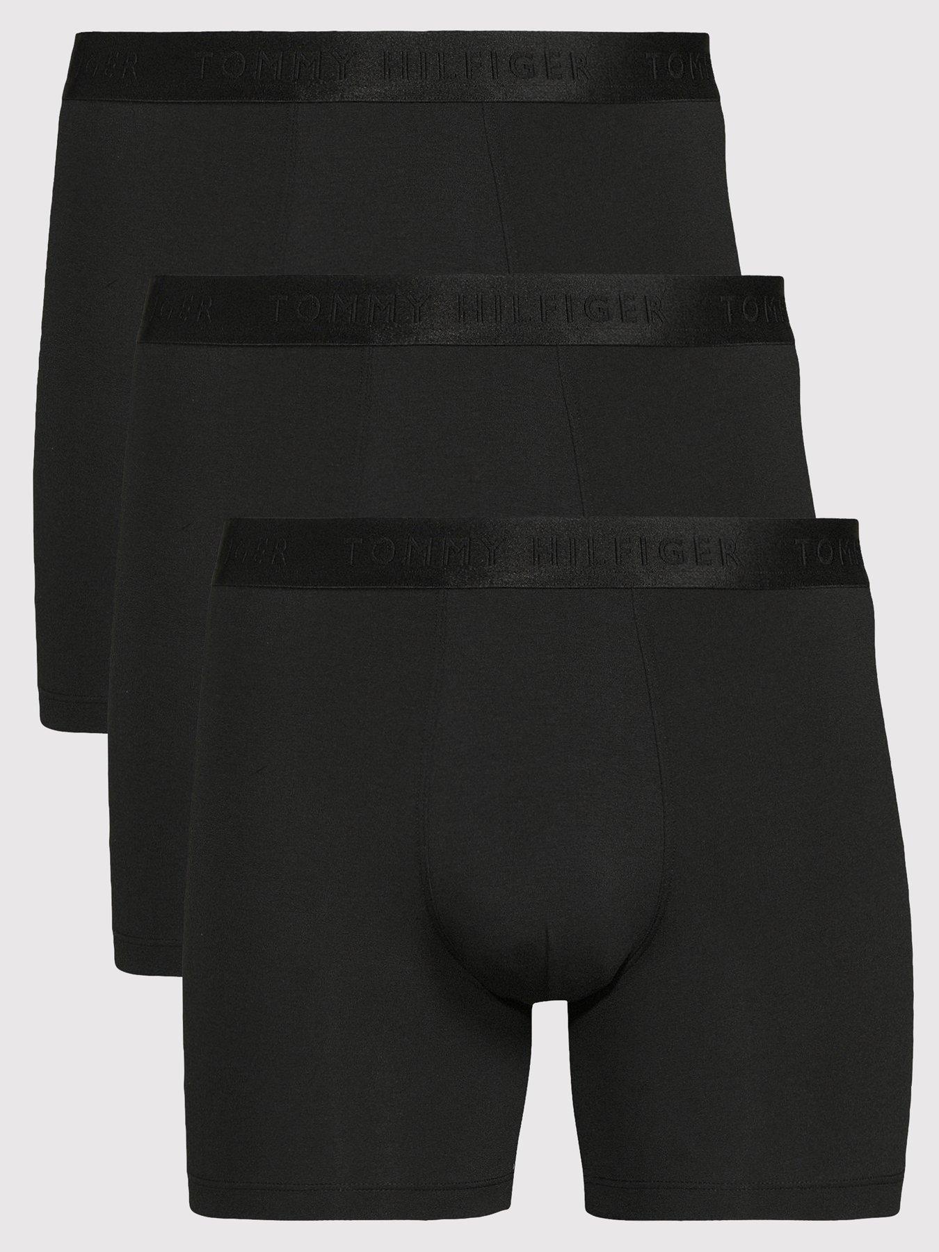 Tommy Hilfiger 3 Pck Everyday Luxe Model Boxer Briefs - Black