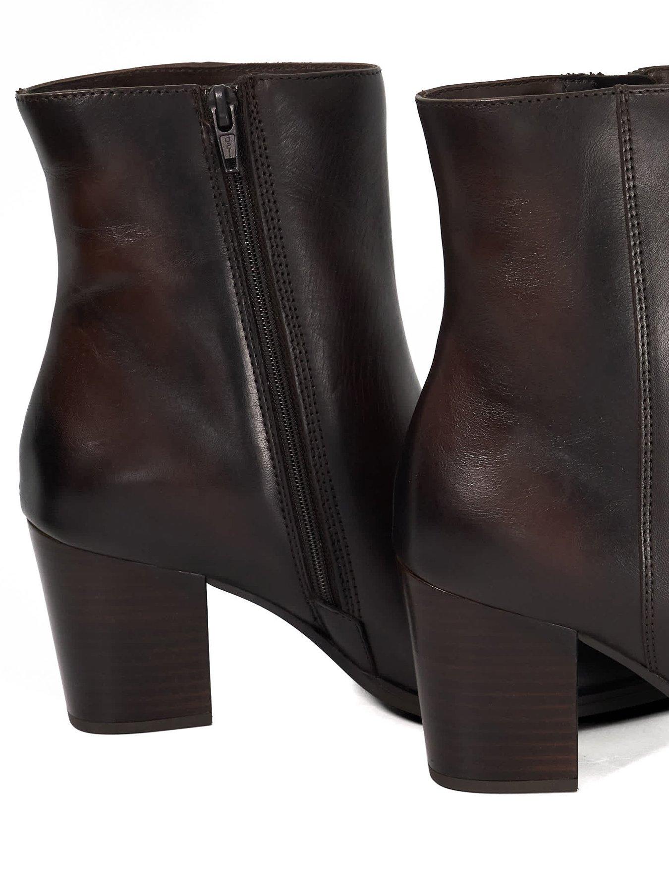 Image 6 of 6 of Dune London Paxten Smart Western Ankle Boots &nbsp;- Brown