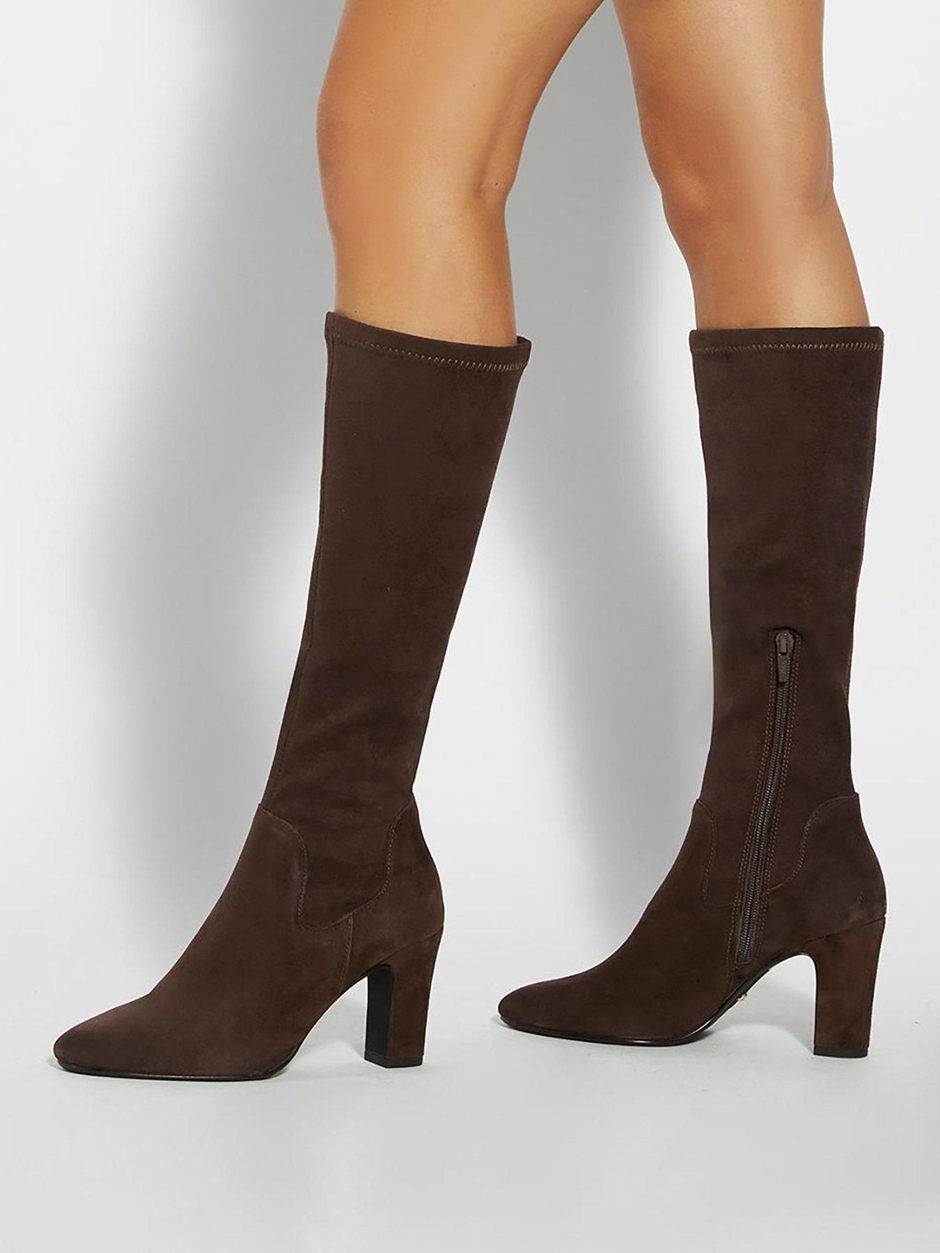 dune-london-simple-stretch-knee-boot-brown
