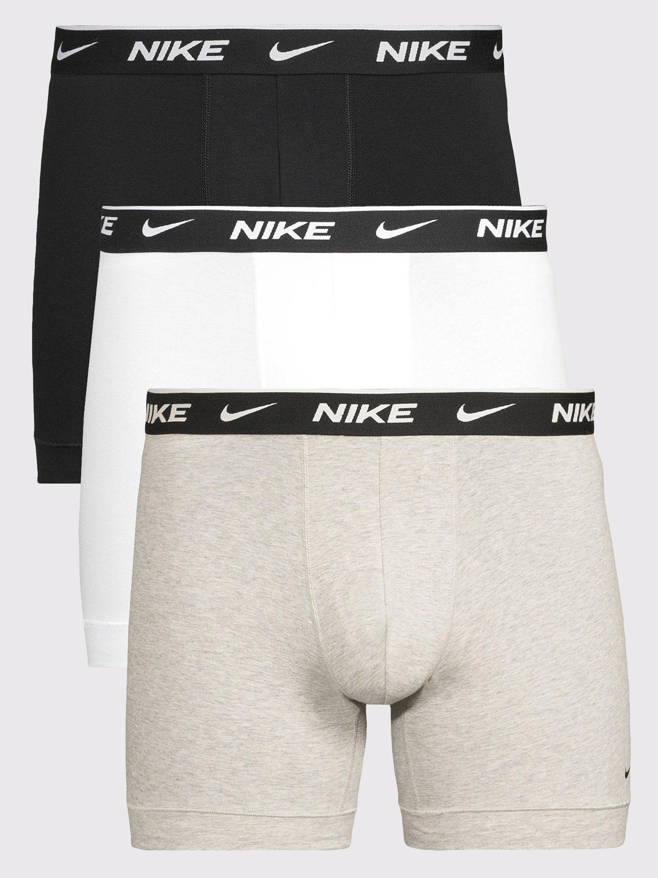 Nike Cotton Stretch 3 Pack Boxer Brief - Black/Multi