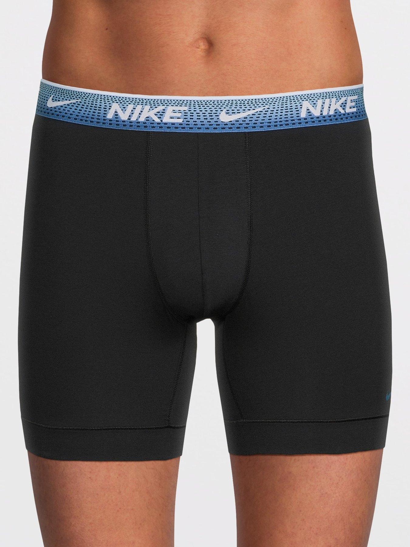 Image 2 of 4 of Nike Cotton Stretch 3 Pack Boxer Brief - Black
