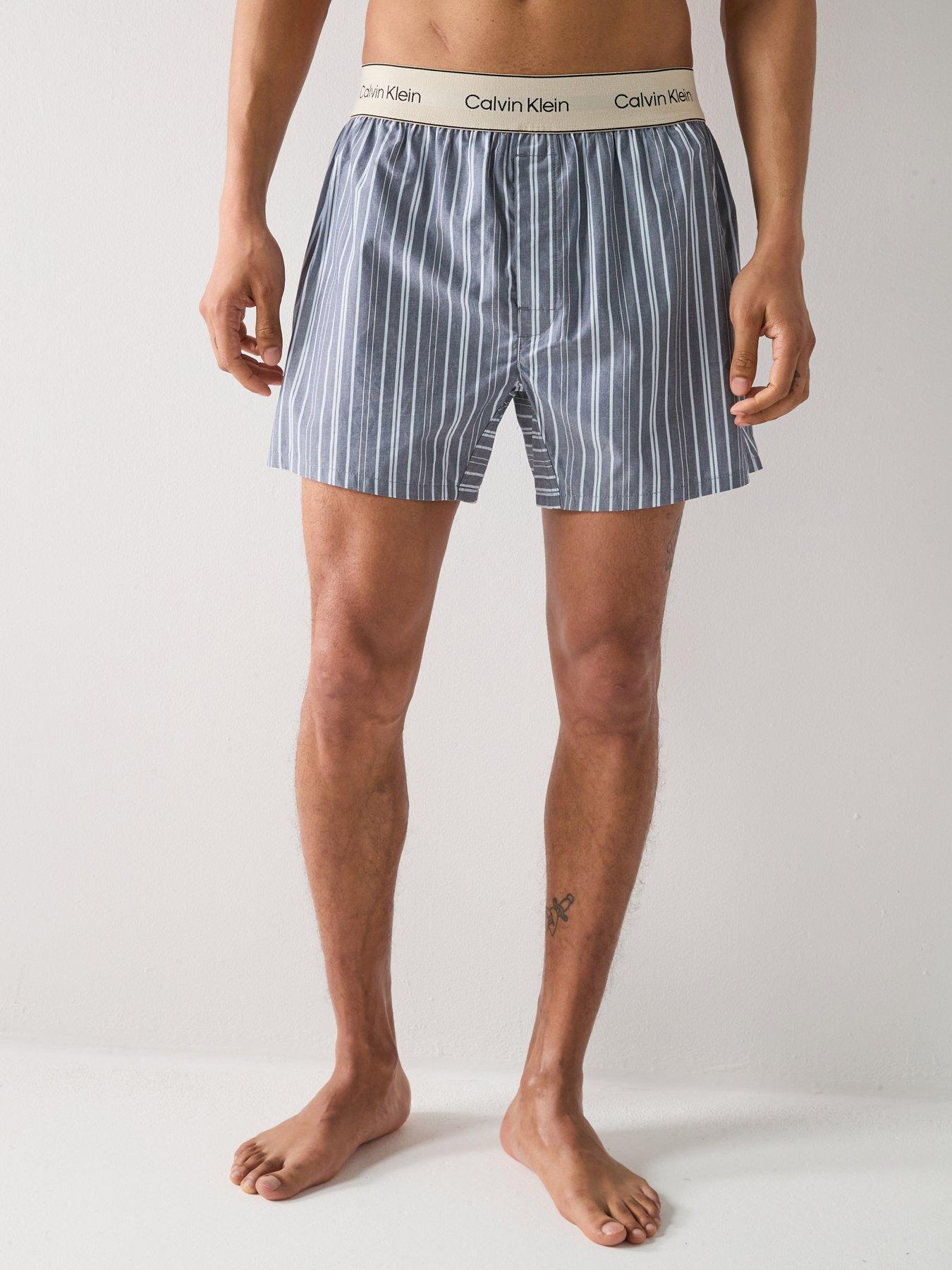 Calvin Klein Loungewear Heritage Cotton Poplin Shorts - Light Blue