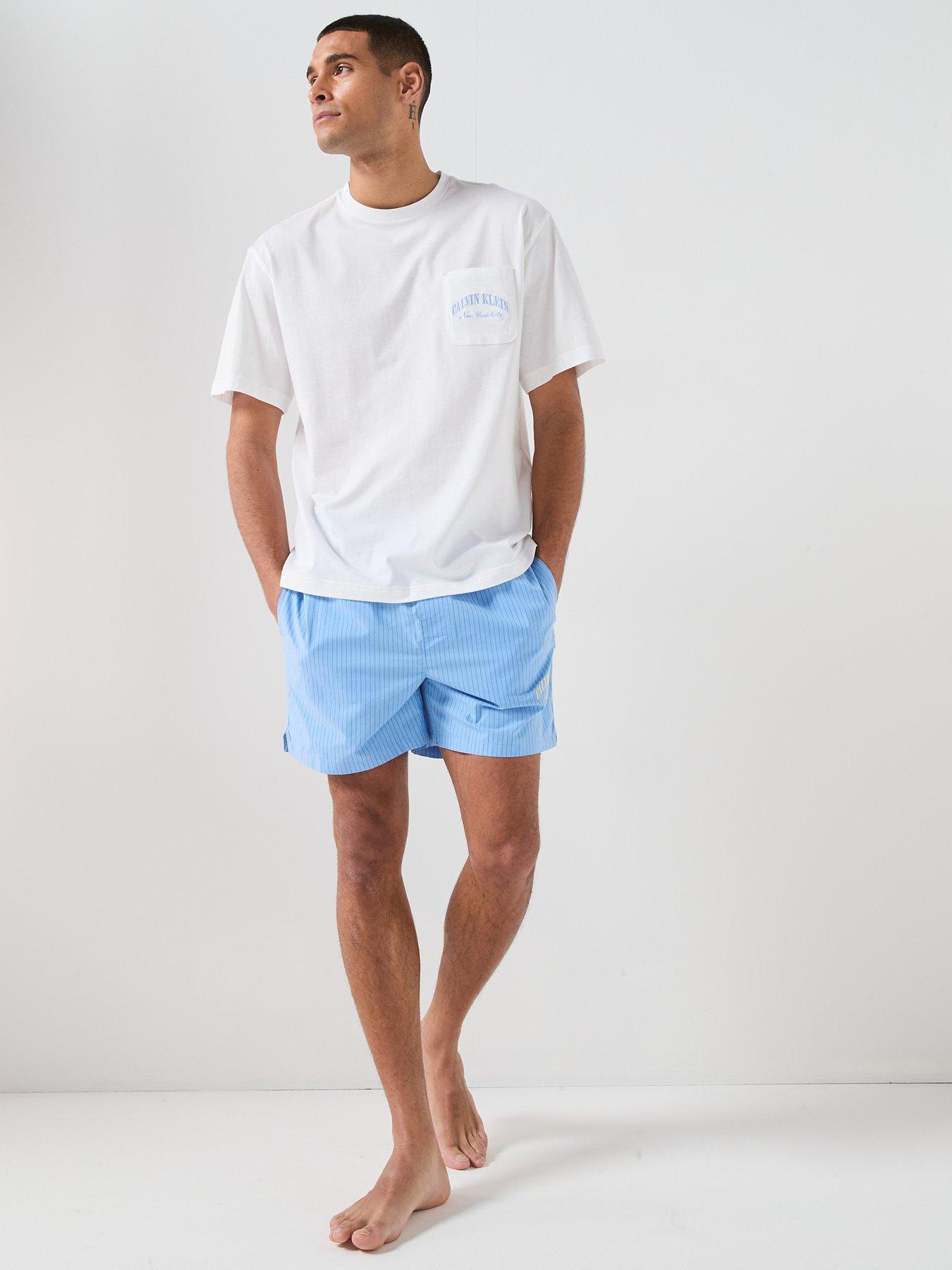Image 3 of 6 of Calvin Klein Loungewear Heritage Crest Pyjama Set - White