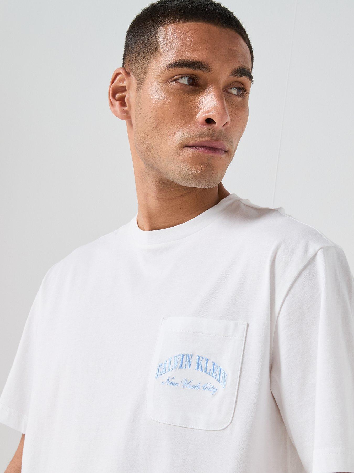 Image 6 of 6 of Calvin Klein Loungewear Heritage Crest Pyjama Set - White