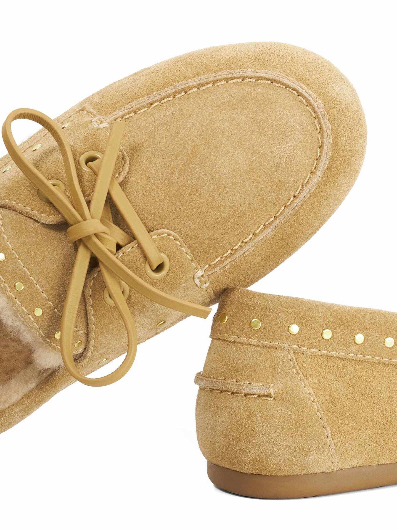 Image 6 of 6 of Dune London Gracefull Faux Fur Lined Loafer - Beige