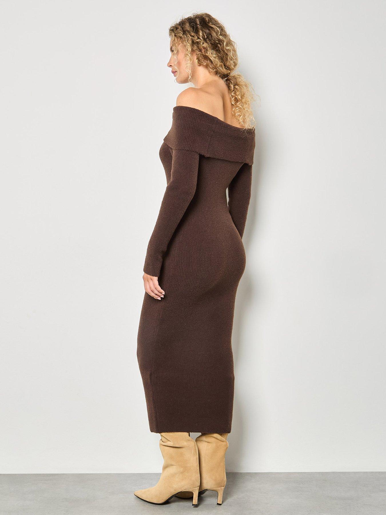 brown fuzzy dress Women's Fuzzy Popcorn Texture Cardigan main image 1