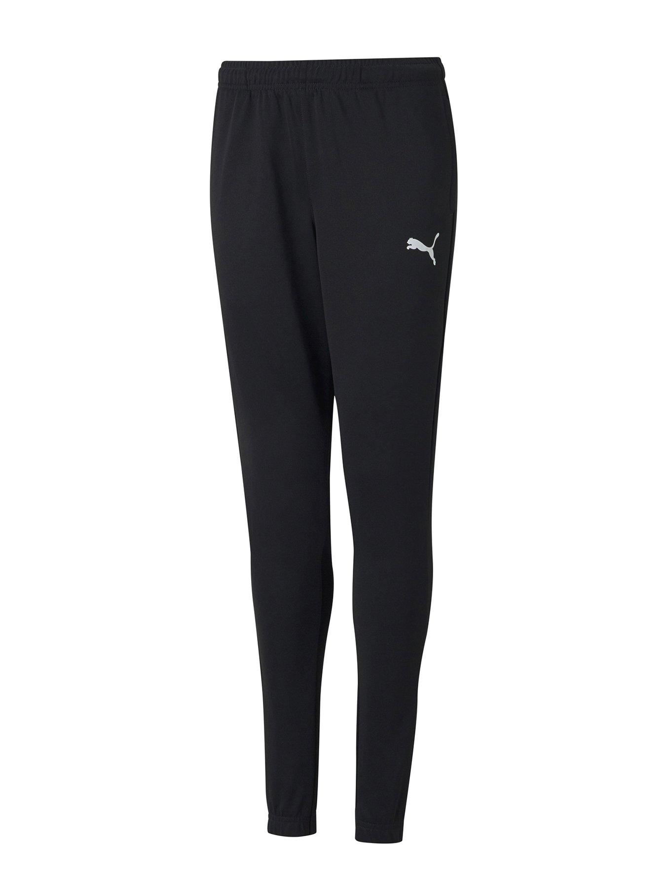 Puma Junior Football Team Rise Poly Training Pant - Black/White