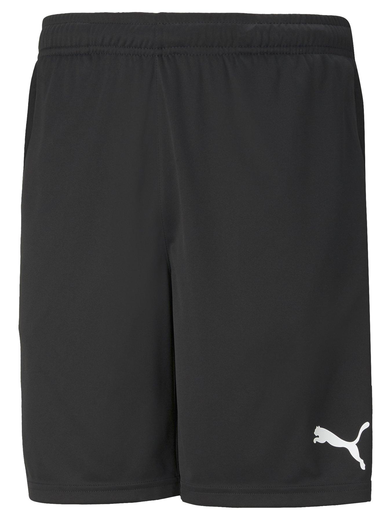 Puma Mens Football Team Rise Training Shorts - Black/White