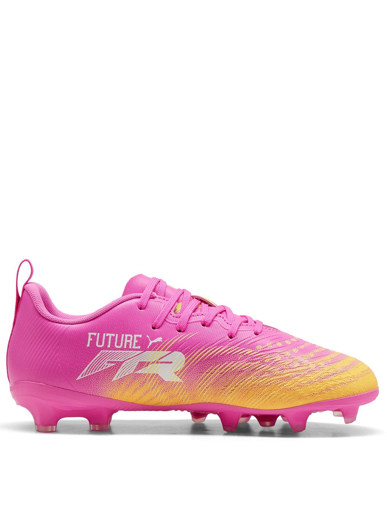 Image 3 of 5 of Puma Junior Future 9 Play Firm Ground Football Boots - Pink