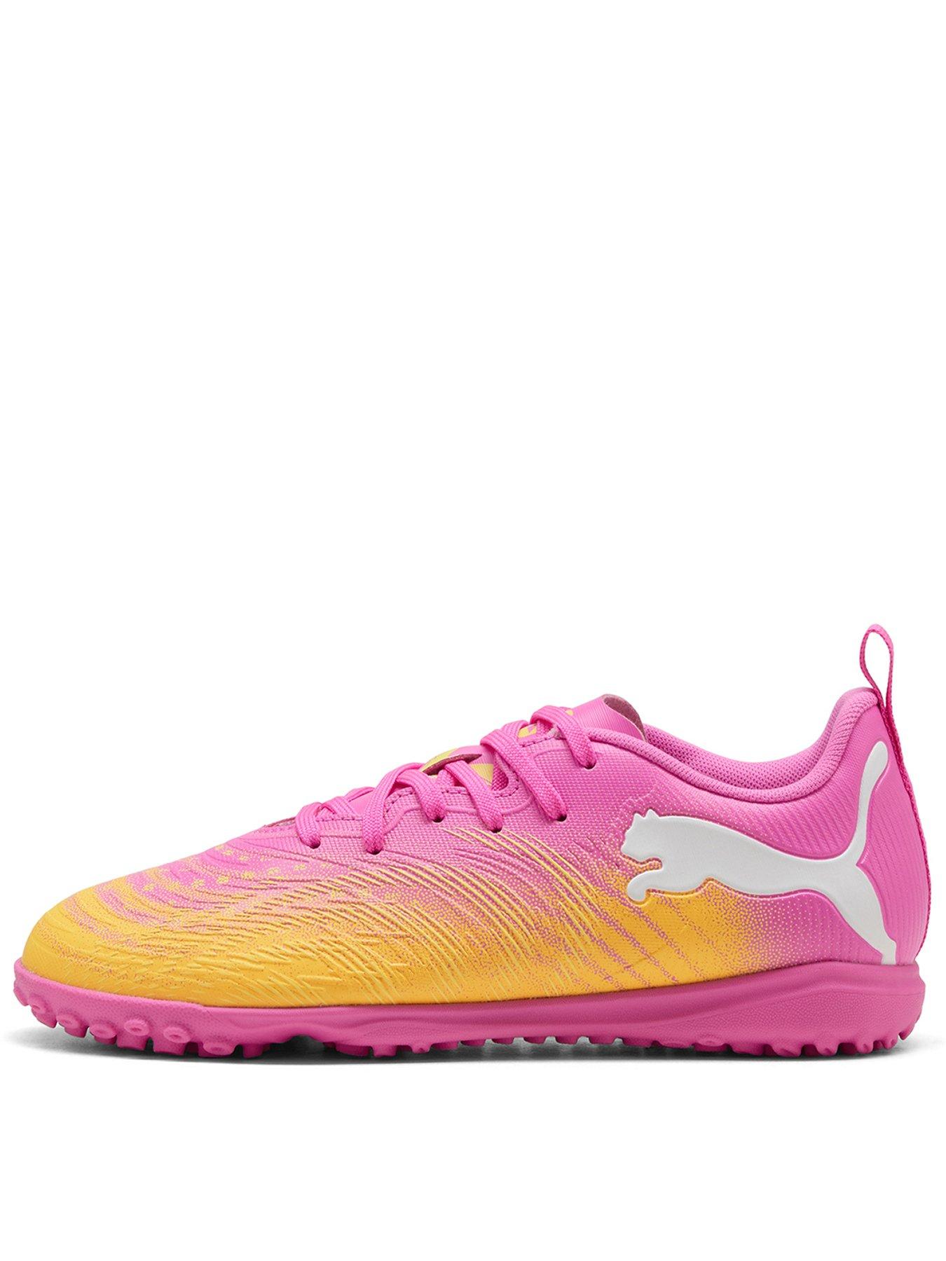 Puma Junior Future 9 Play Astro Turf Football Boots - Pink