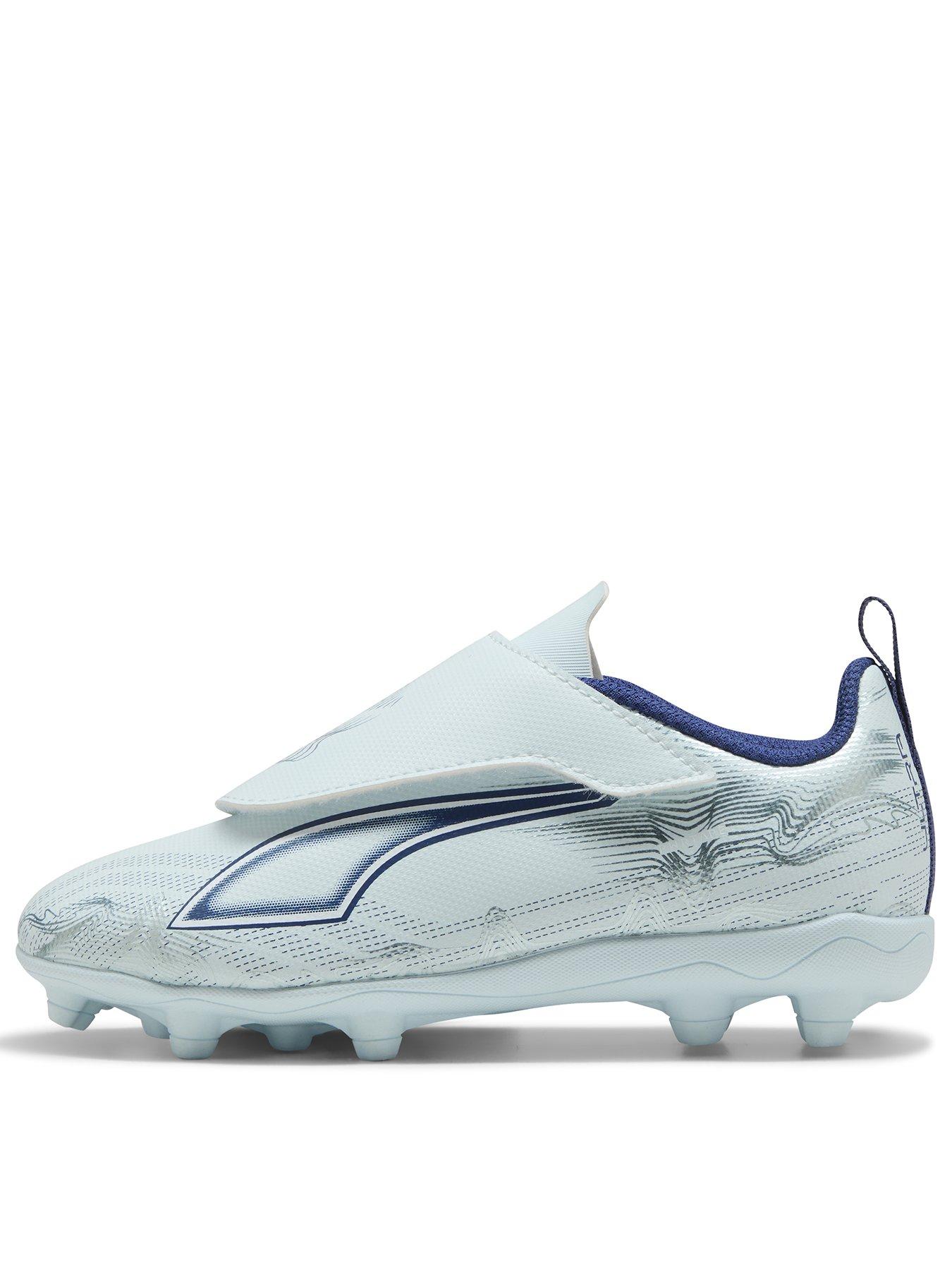 Puma: Junior Ultra 6 Play Velcro Firm Ground Football Boots - Blue