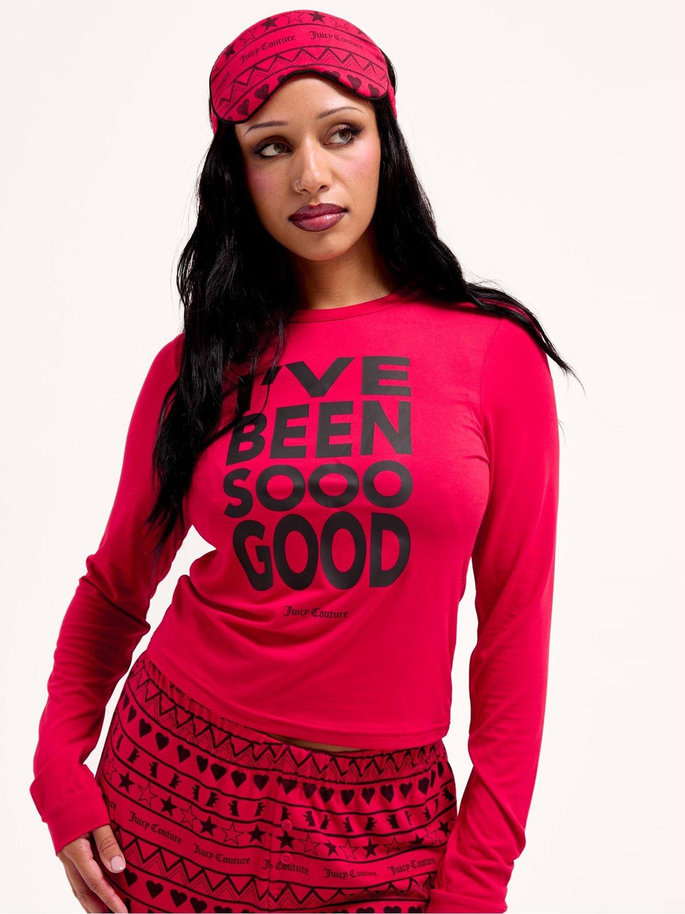 Juicy Couture I'Ve Been Good Pyjama Set - Red