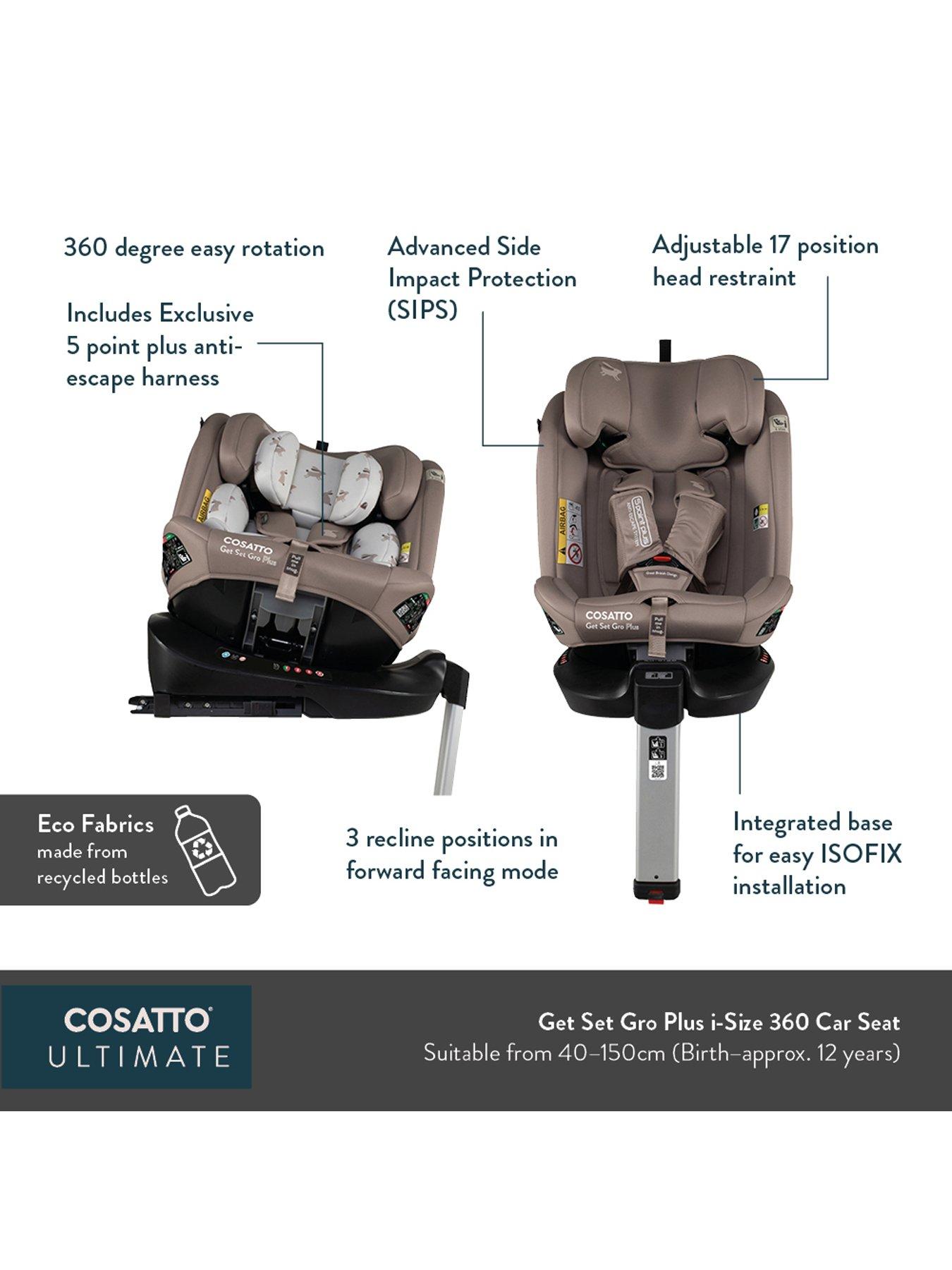 Image 7 of 8 of Cosatto Get Set Grow Plus i-Size 360 Spin Car Sat - Hoglet