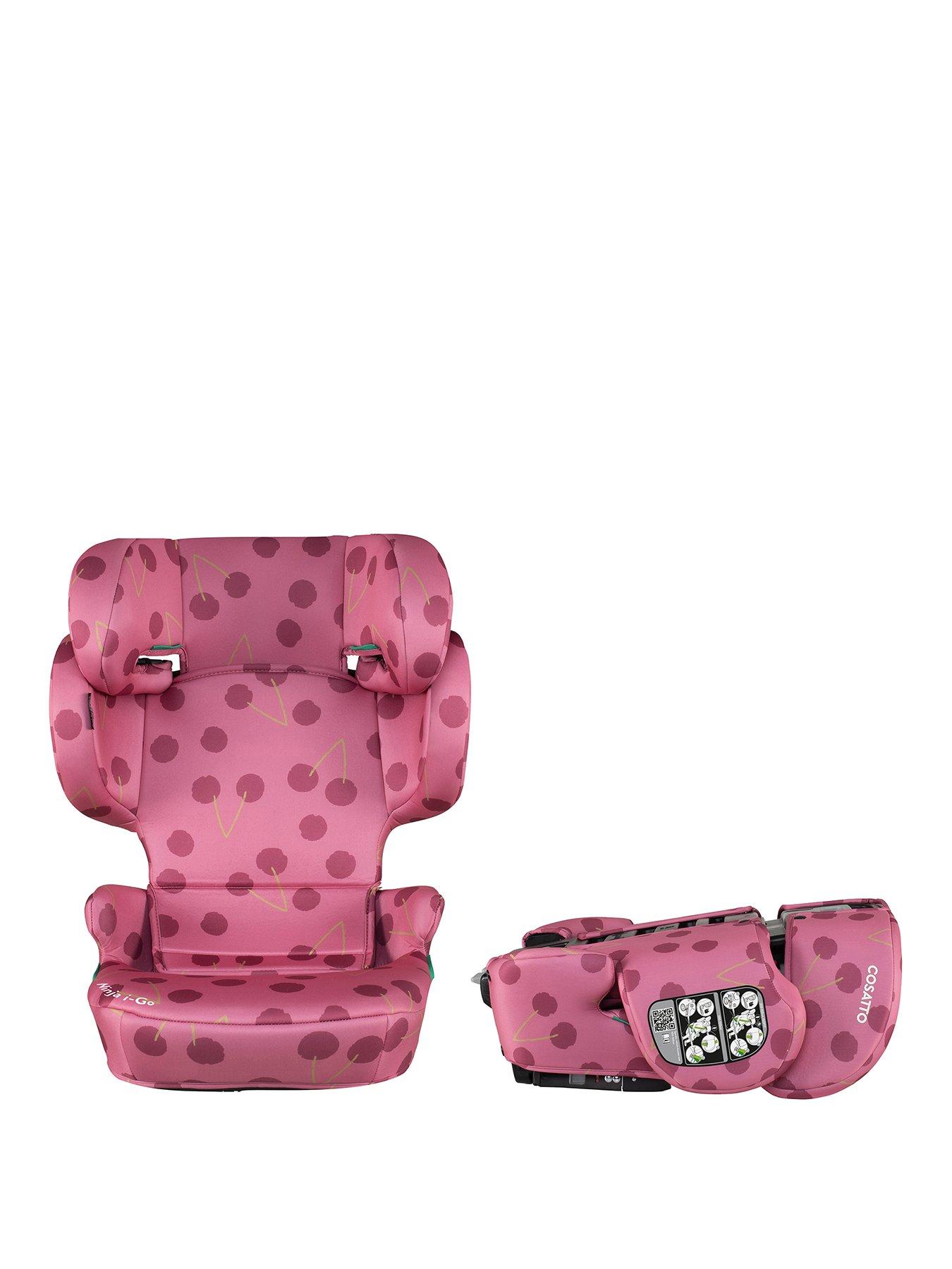 Image 1 of 8 of Cosatto Ninja i-Go R129 Folding Travel Car Seat - Cherry Pie
