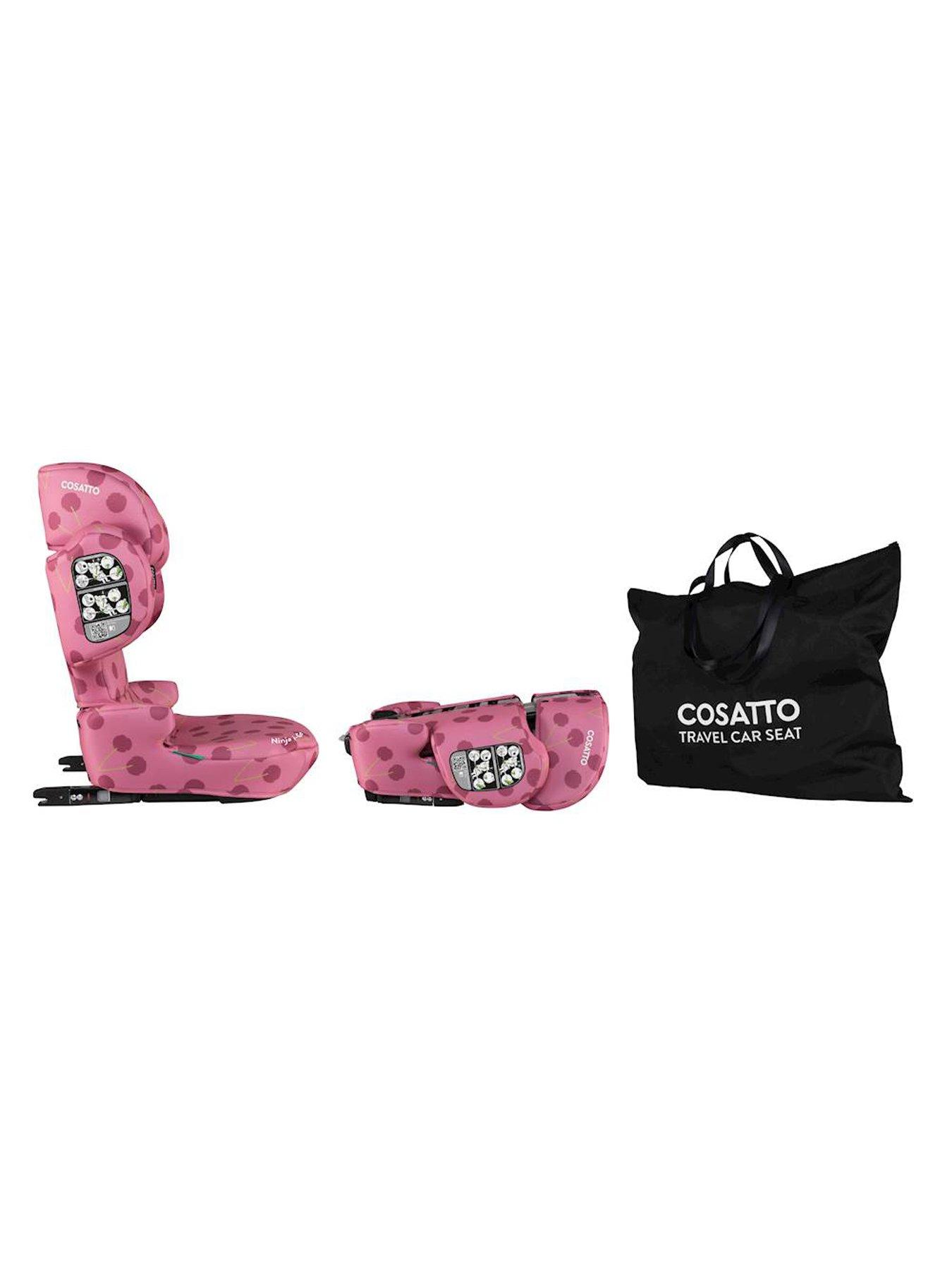 Image 2 of 8 of Cosatto Ninja i-Go R129 Folding Travel Car Seat - Cherry Pie