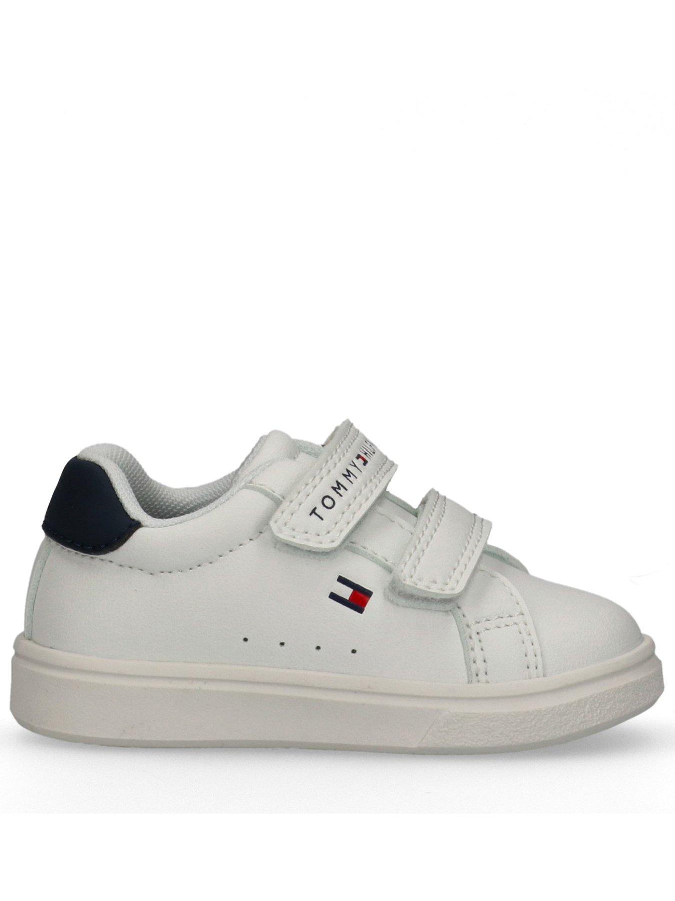 Tommy Hilfiger Boys Low Cut Velcro Sneaker - White