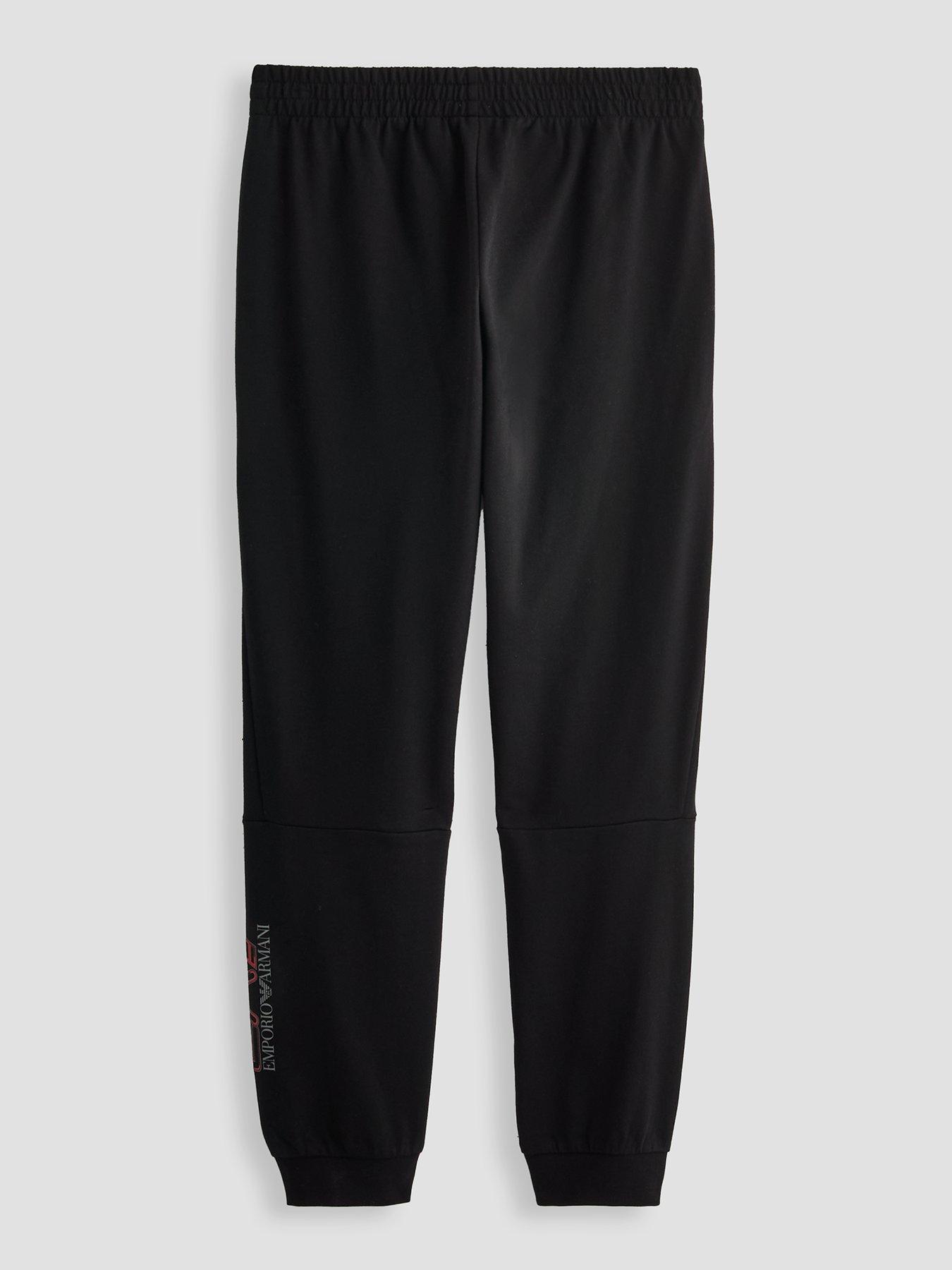 Image 2 of 4 of EA7 Emporio Armani Boys Train Visibility Jog Pants - Black