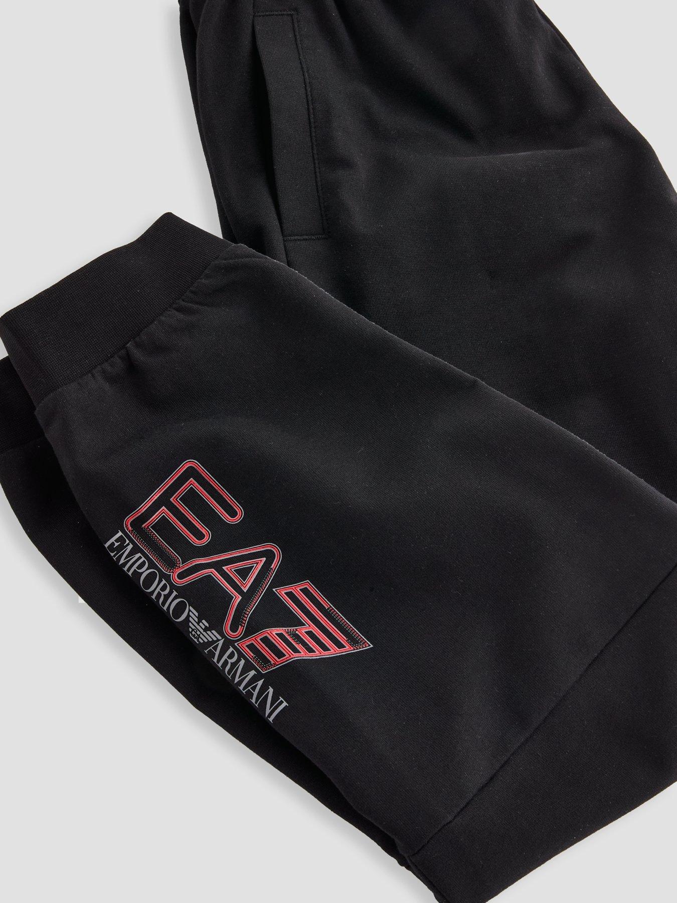 Image 3 of 4 of EA7 Emporio Armani Boys Train Visibility Jog Pants - Black