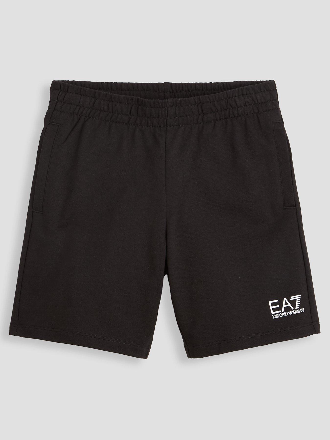 EA7 Emporio Armani Boys Train Core Id Jog Shorts - Black