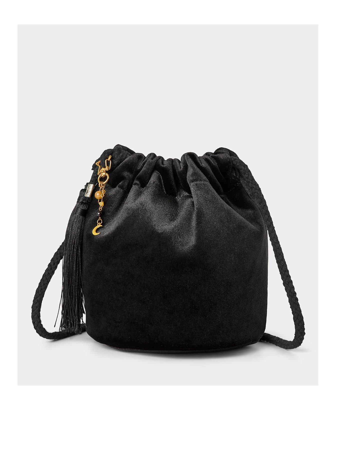 Joe Browns Celestial Velvet Charm Bag - Black