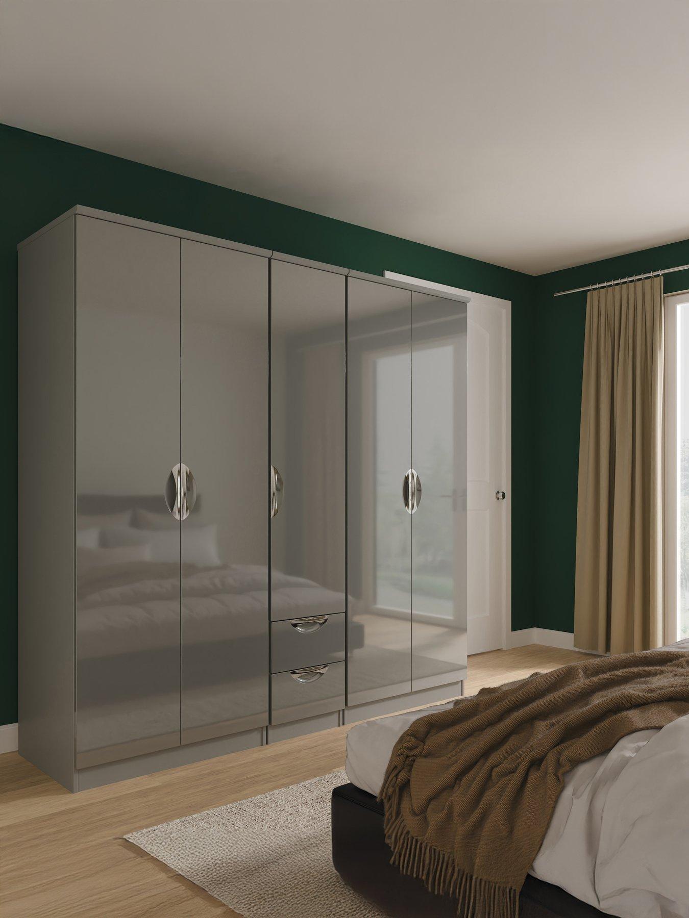 SWIFT Alva 5 Door 2 Drawer Wardrobe