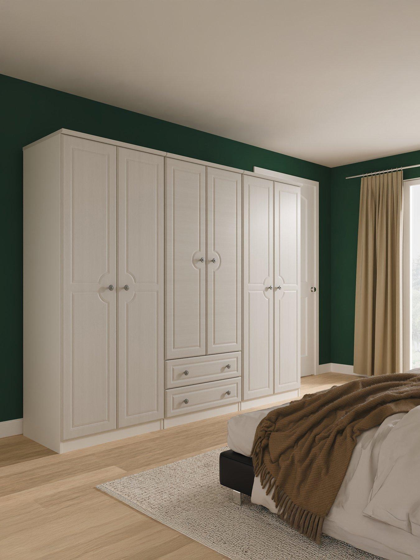 SWIFT Cambridge 6 Door 2 Drawer Wardrobe - Ready Assembled