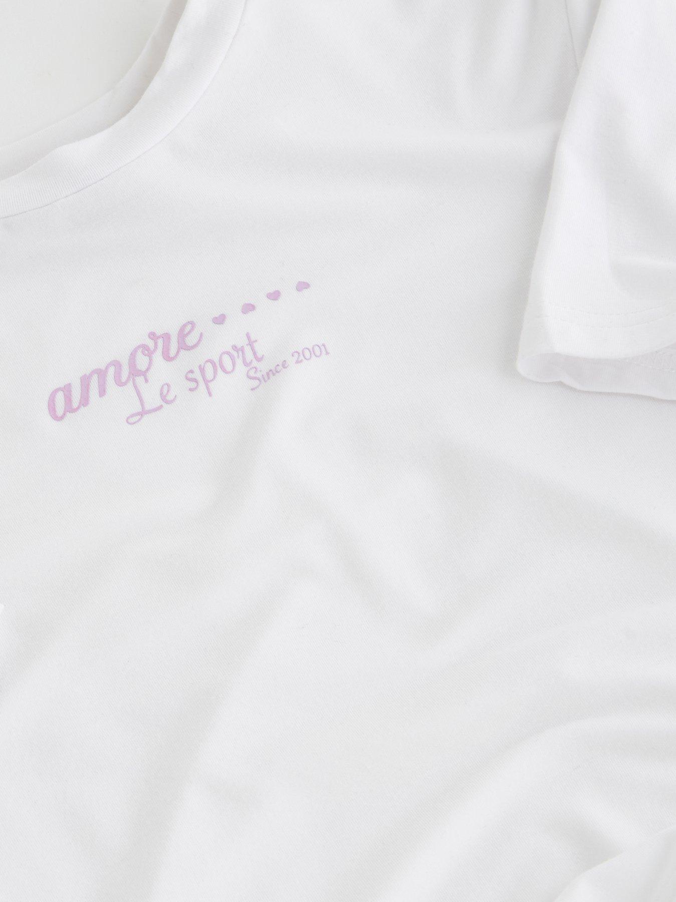 Image 3 of 4 of The Very Collection Girls Soft Touch Shorts And T-Shirt Set - Purple