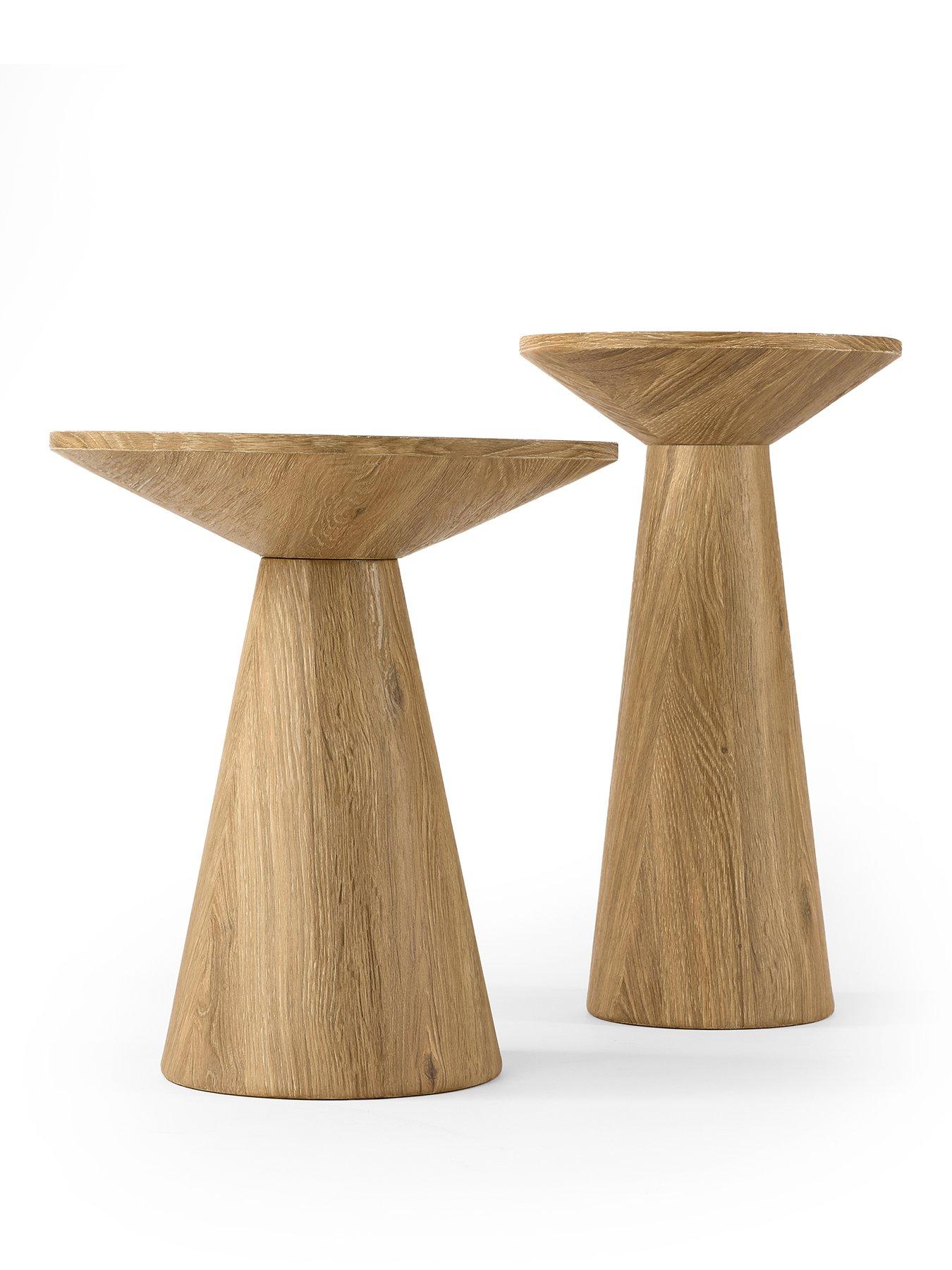 Image 2 of 6 of Michelle Keegan Home Sculpt Set of&nbsp;2 Side Tables - Oak - FSC&reg; Certified