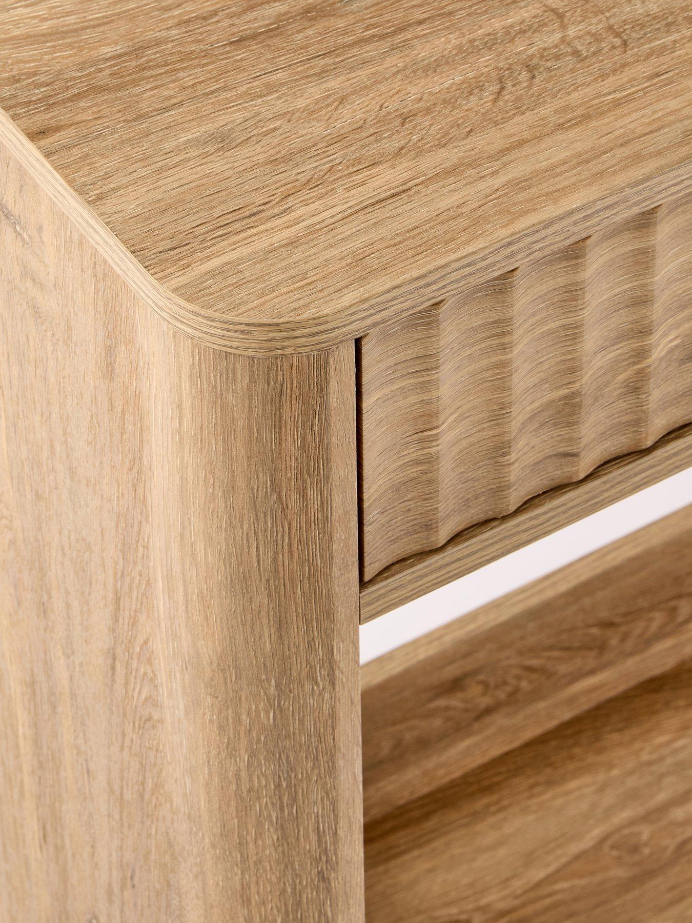 Image 5 of 7 of Michelle Keegan Home Sculpt Console Table - Oak - FSC&reg; Certified