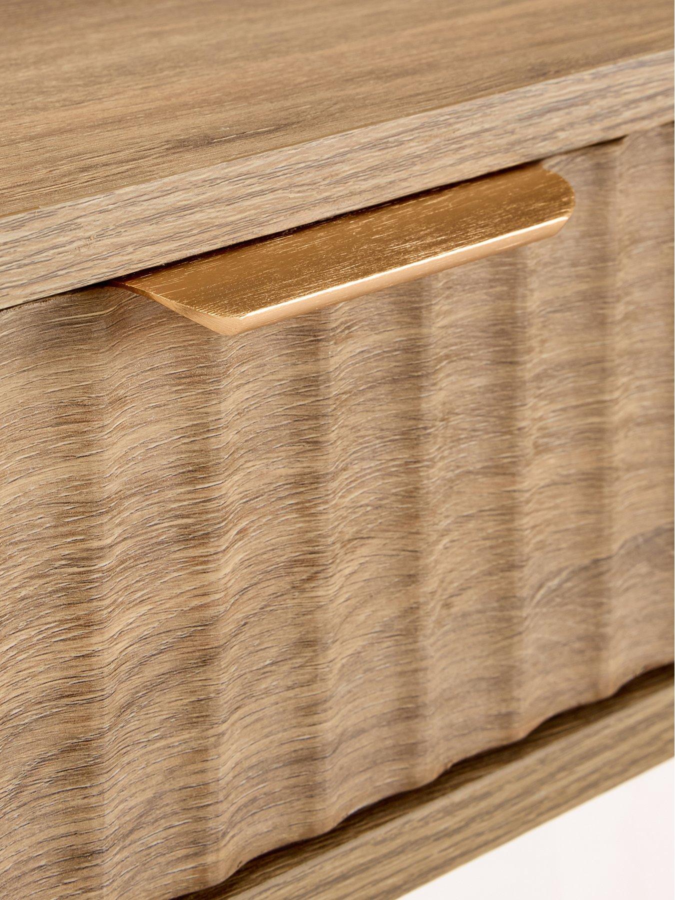 Image 7 of 7 of Michelle Keegan Home Sculpt Console Table - Oak - FSC&reg; Certified