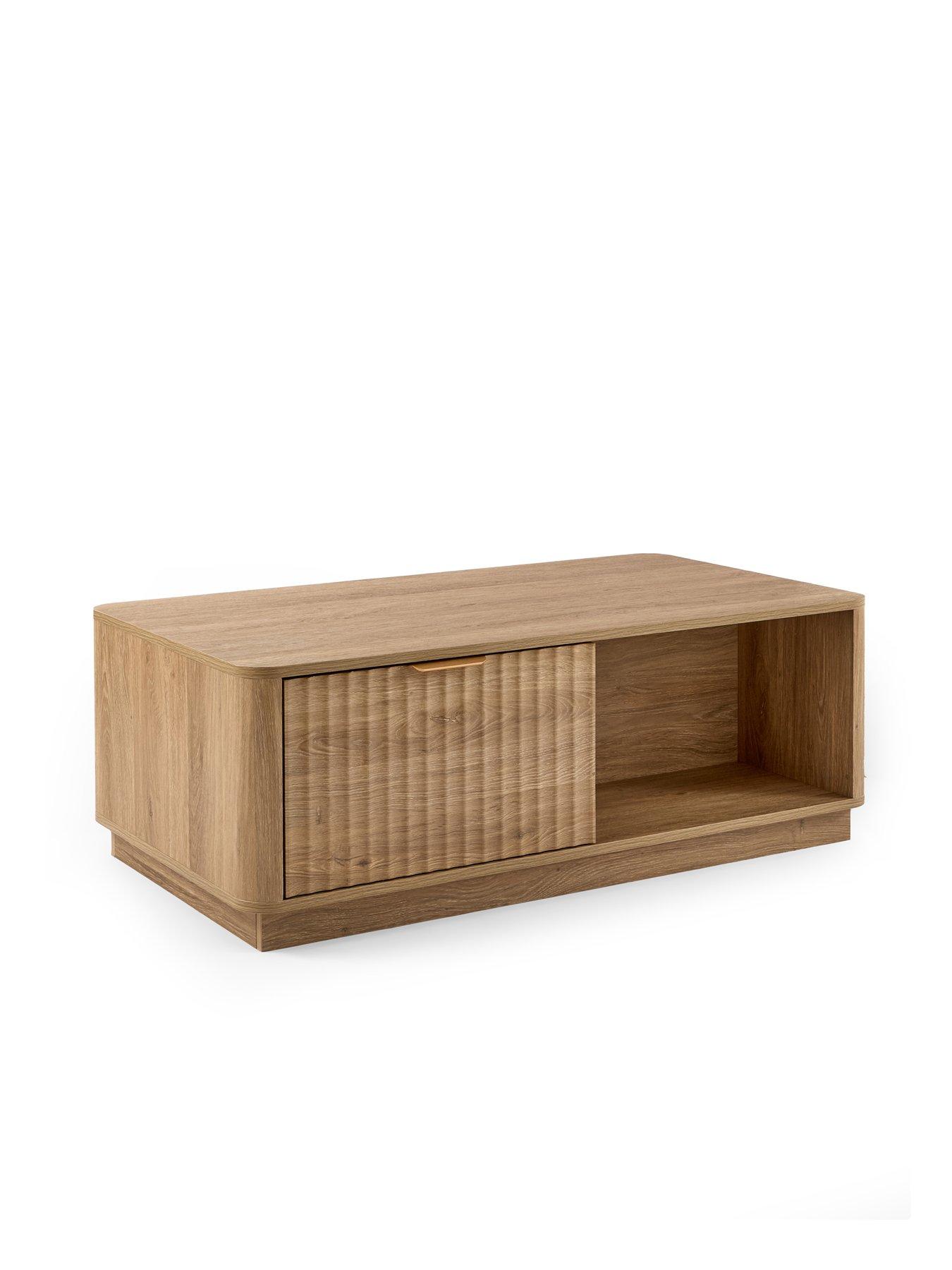 Image 3 of 7 of Michelle Keegan Home Sculpt 2 Drawer&nbsp;Coffee Table - Oak - FSC&reg; Certified